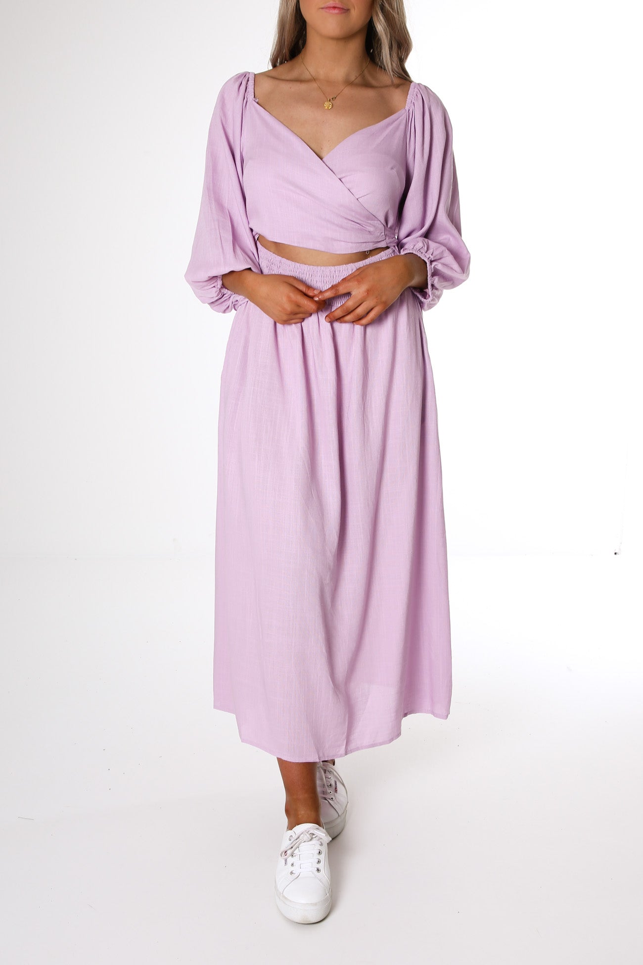 Destiny Midi Dress Lilac