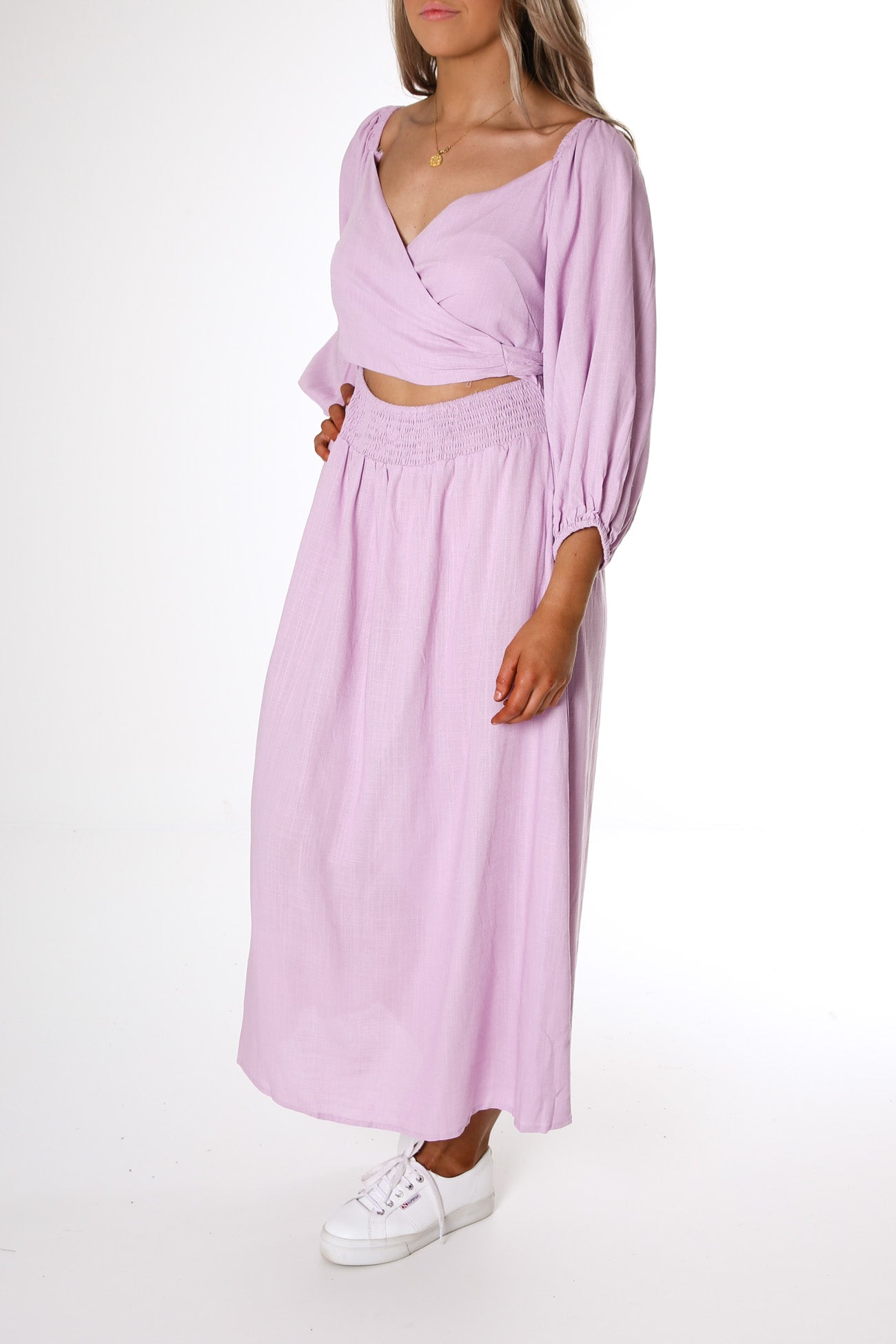 Destiny Midi Dress Lilac