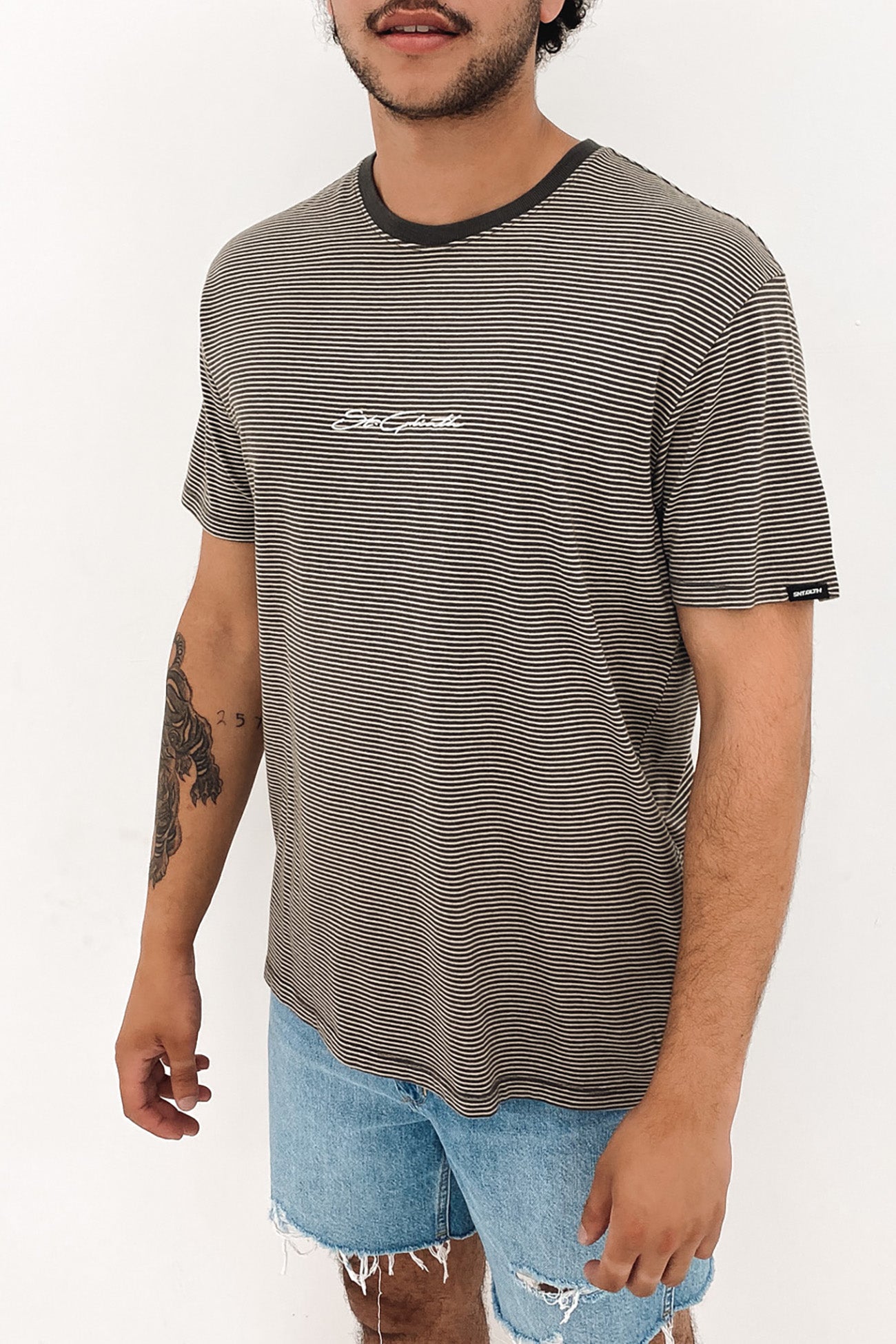 ES Stripe Tee Fog