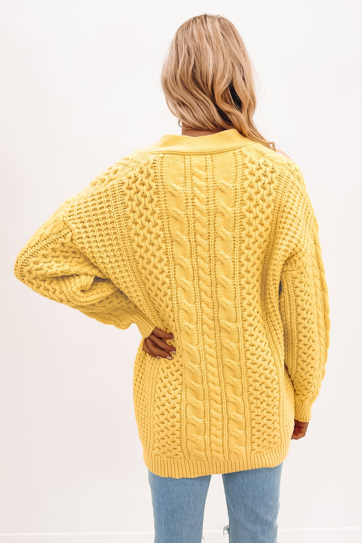 Butter shop yellow cardigan