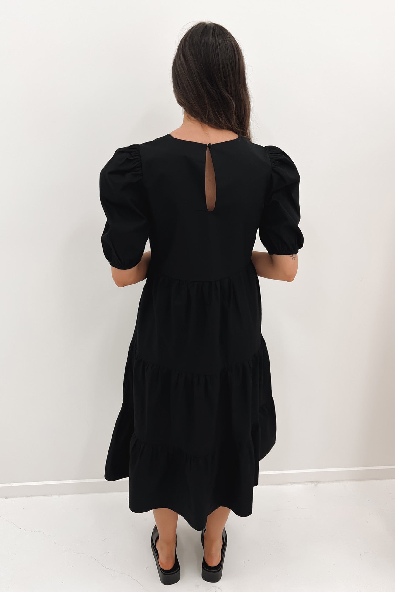 Eleanor Midi Dress Black