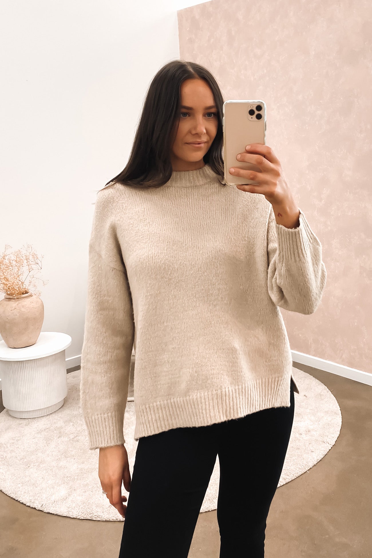 Ellie Knit Jumper Beige