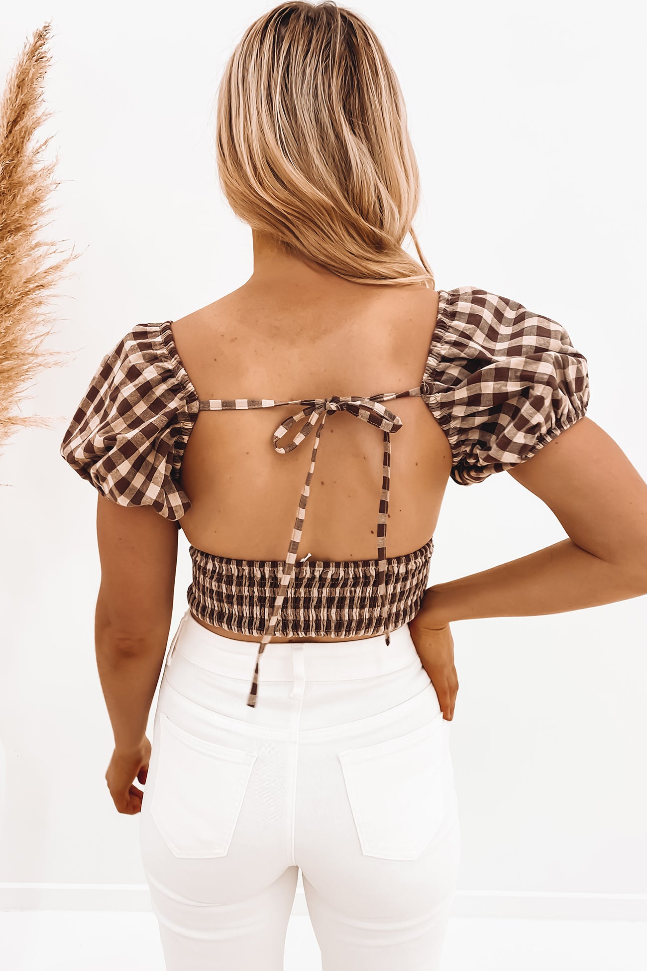 Emilia Crop Top Brown