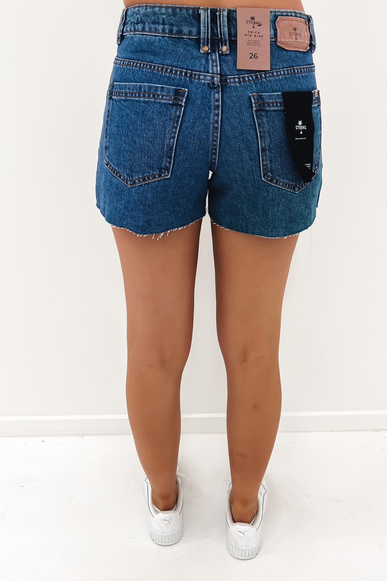 Erica Mid Rise Short Highway Blue