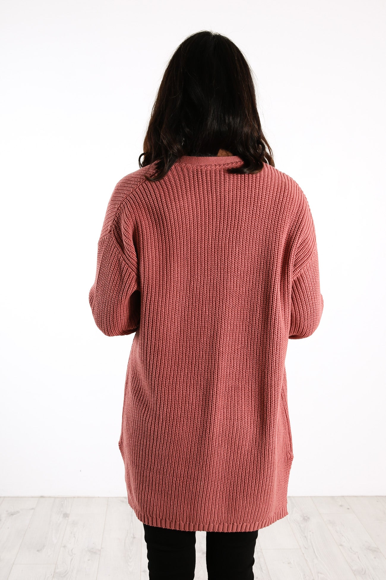 Everyday Knit Cardi Plum