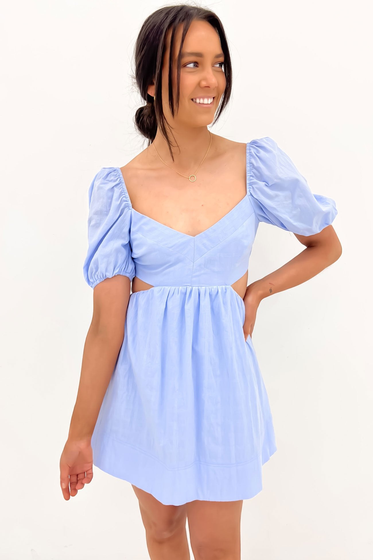 Fariha Mini Dress Blue