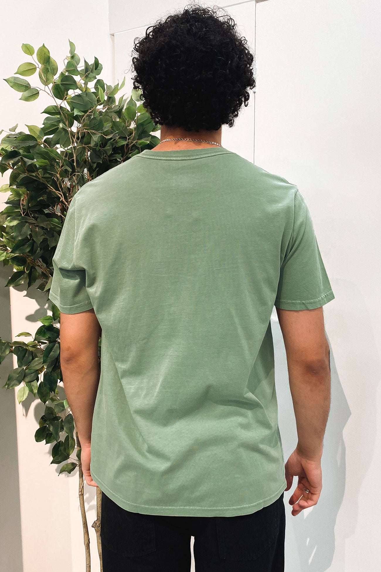 Fastlane Embroidered Tee Granite Green