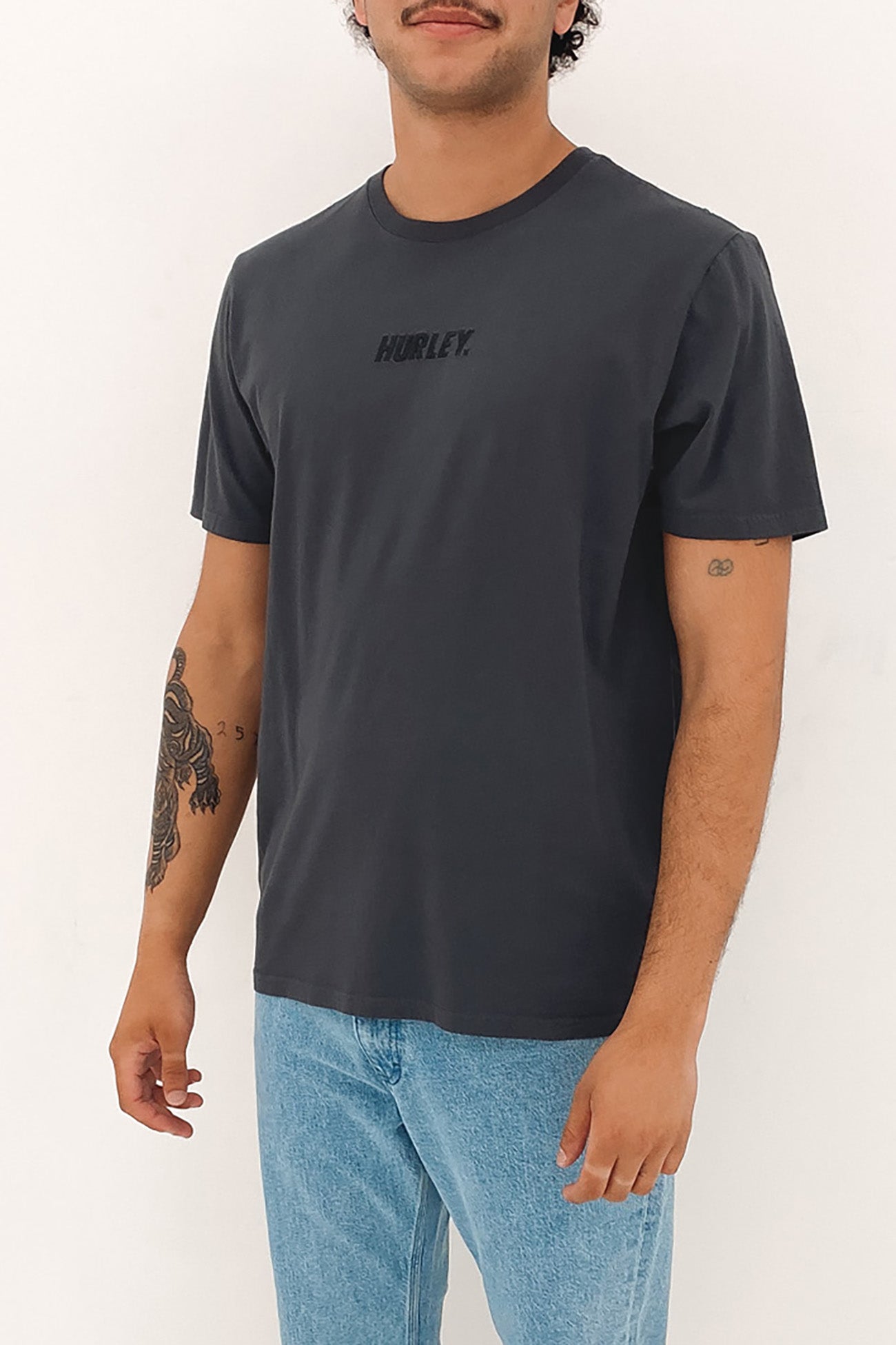 Fastlane Tee Dark Stone Grey