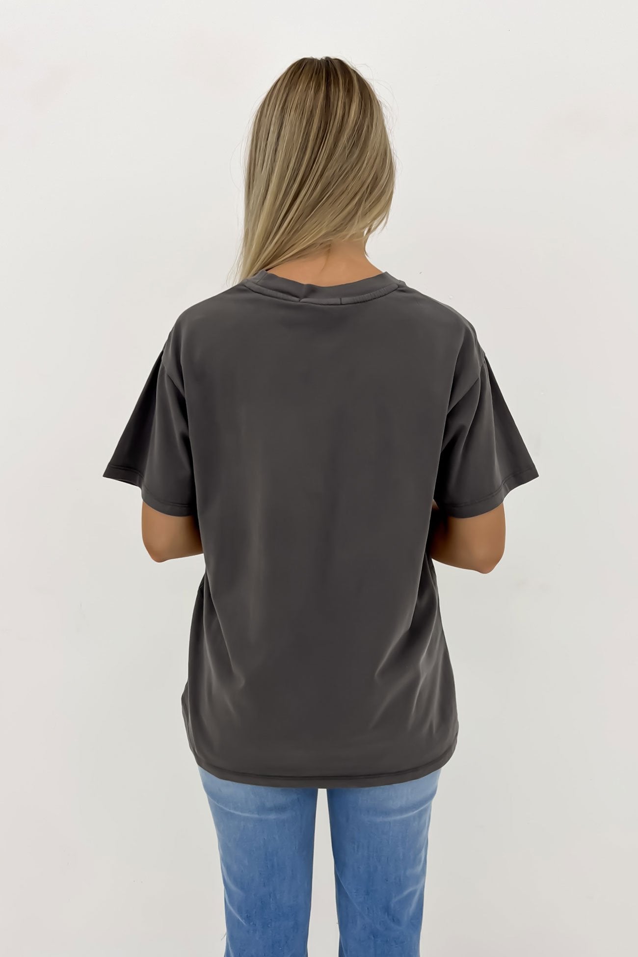 Fearless Oversized Tee Charcoal