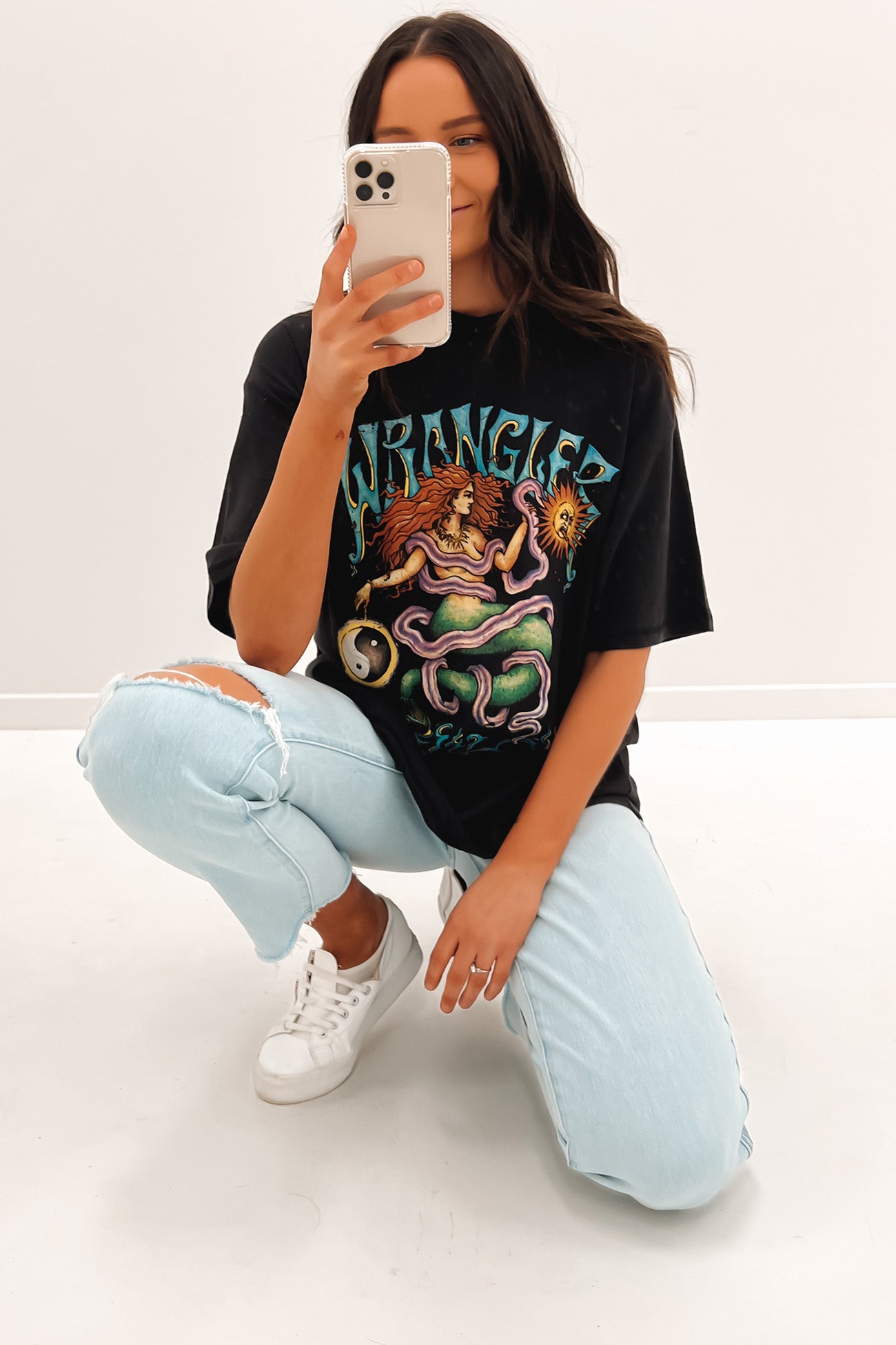 Galene Oversized Tee Washed Black