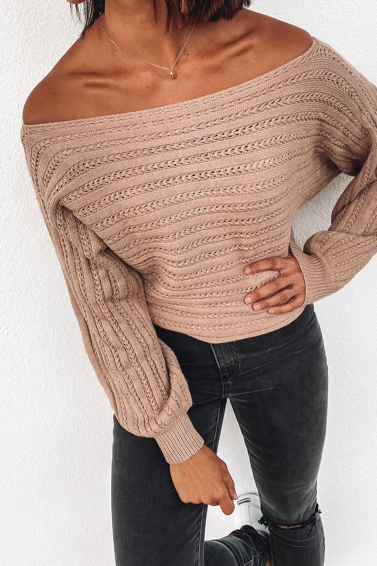 Gemma Knit Tan