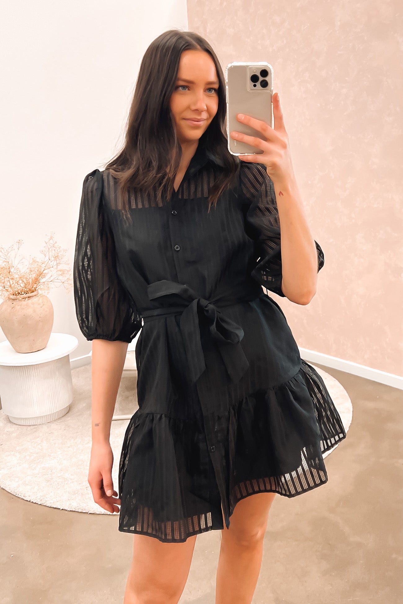 Georgi Mini Dress Black