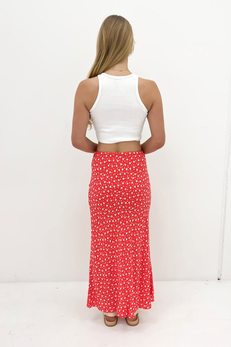 Gigi Floral Maxi Skirt Print Jean Jail