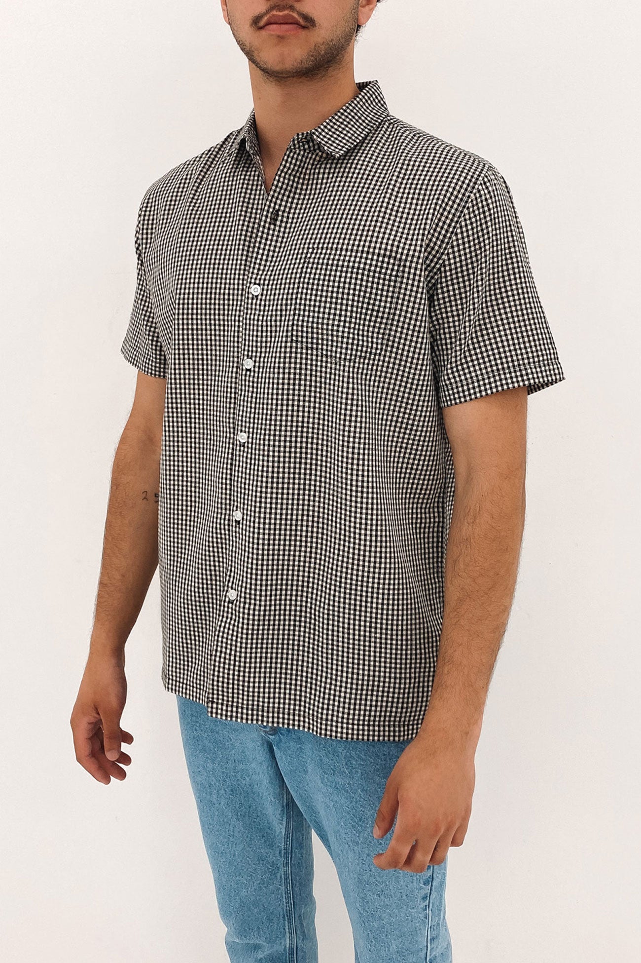 Gingham Short Sleeve Shirt Checkered