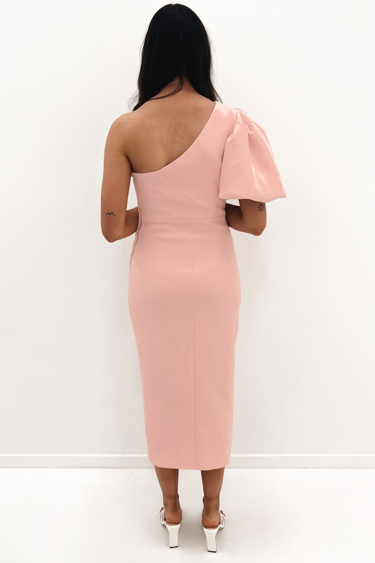 Go My Way Midi Dress Blush