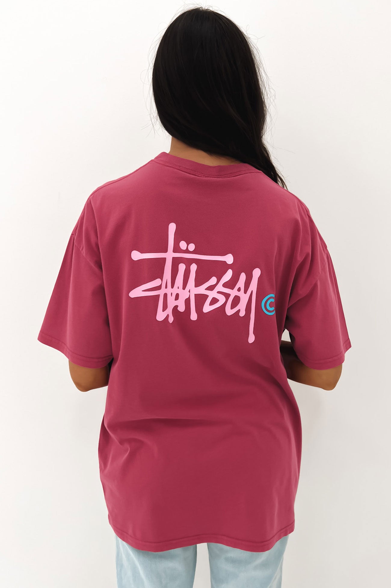 Graffiti Pigment Relaxed Tee Pigment Raspberry