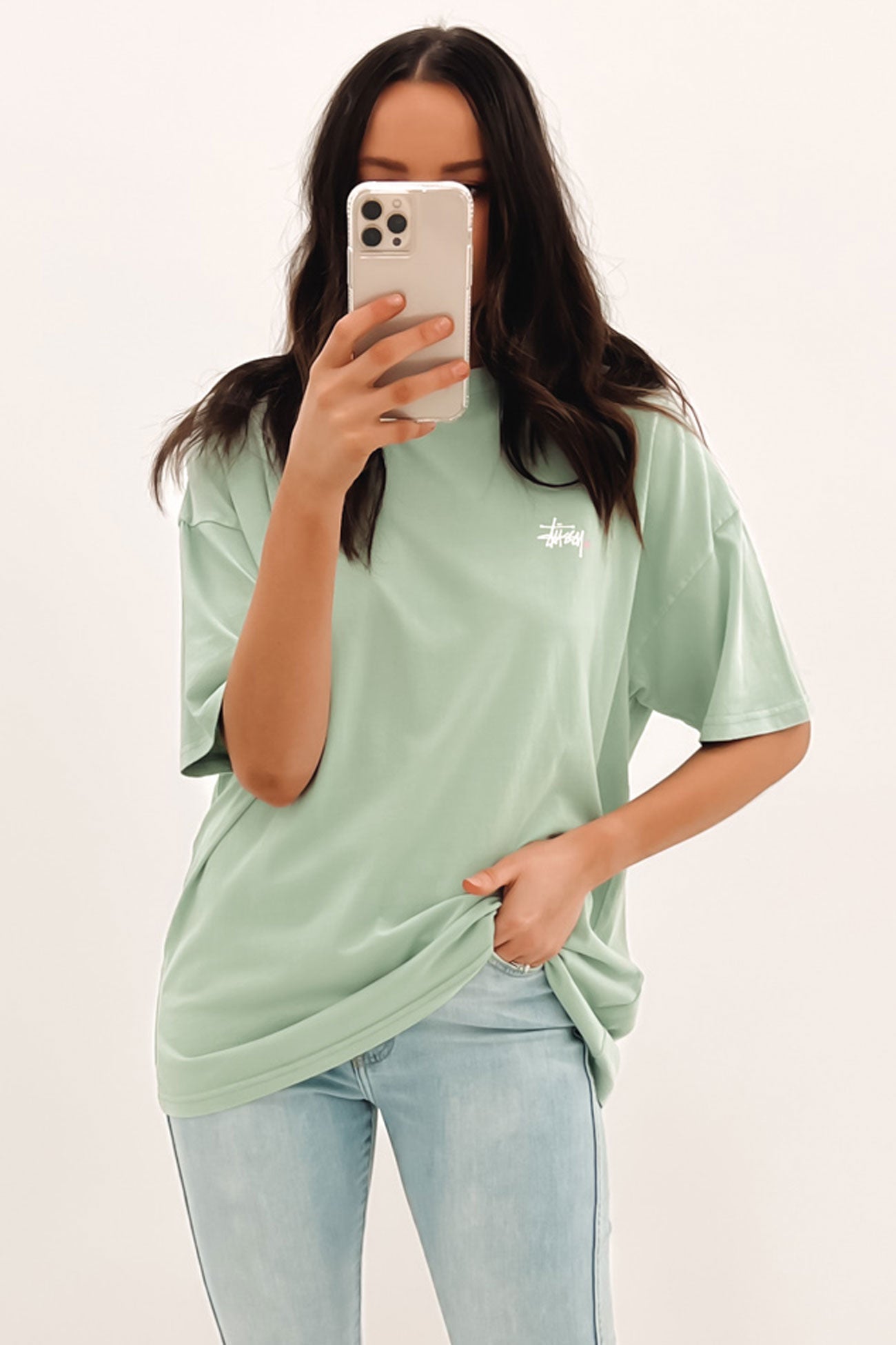 Graffiti Pigment Relaxed Tee Sage