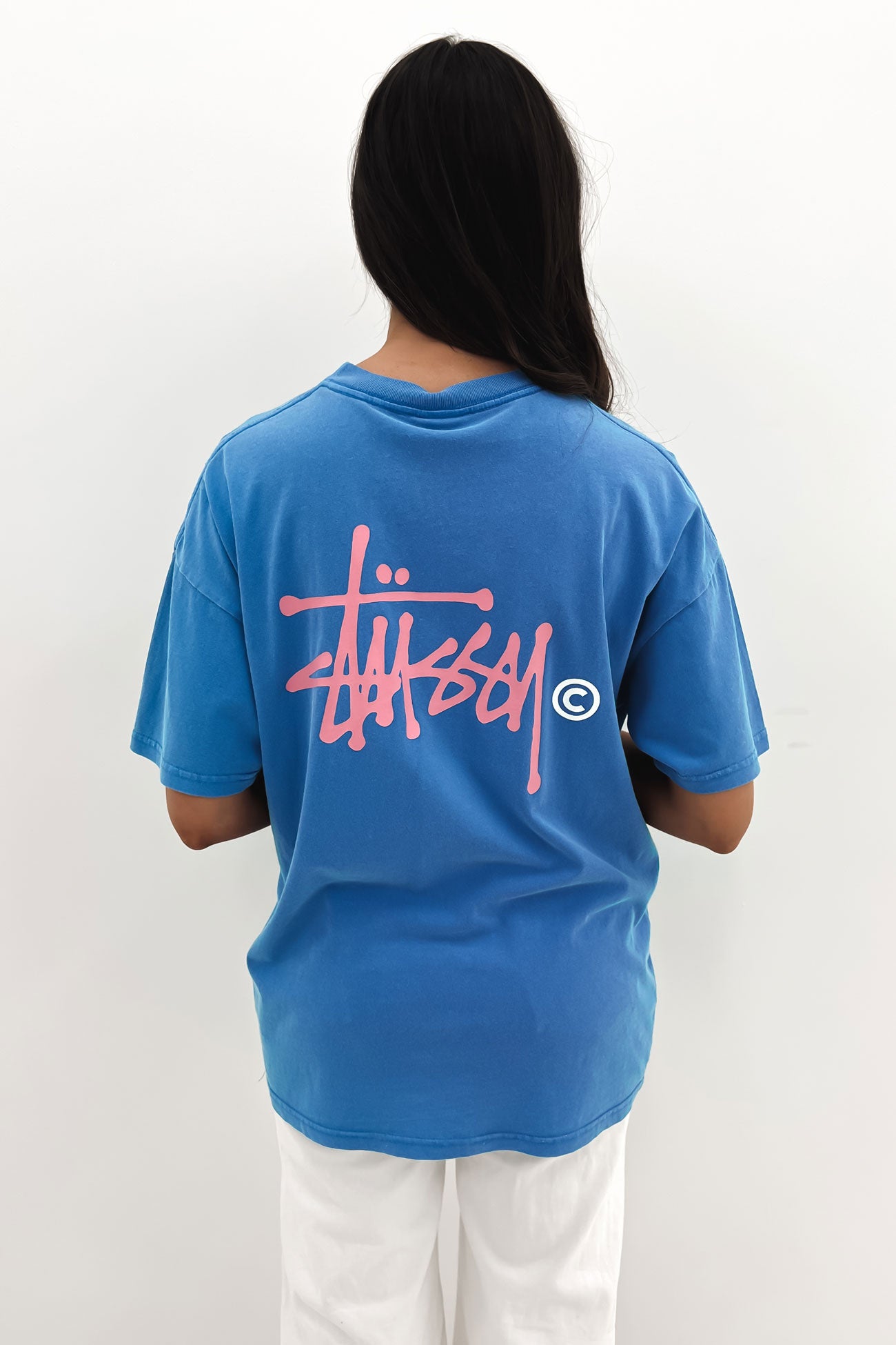 Graffiti Pigment Relaxed Tee Strong Blue