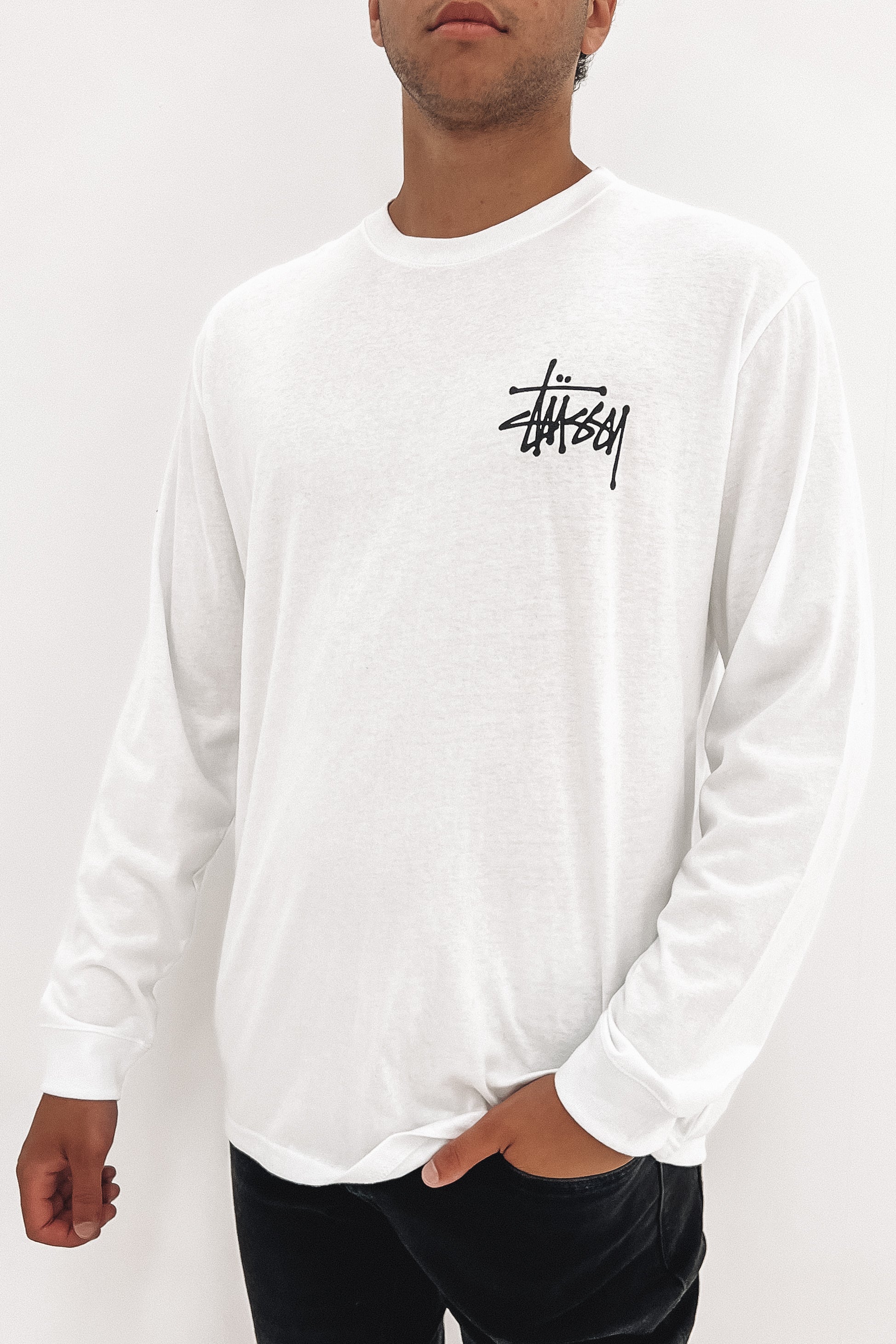 Graffiti Long Sleeve Tee White