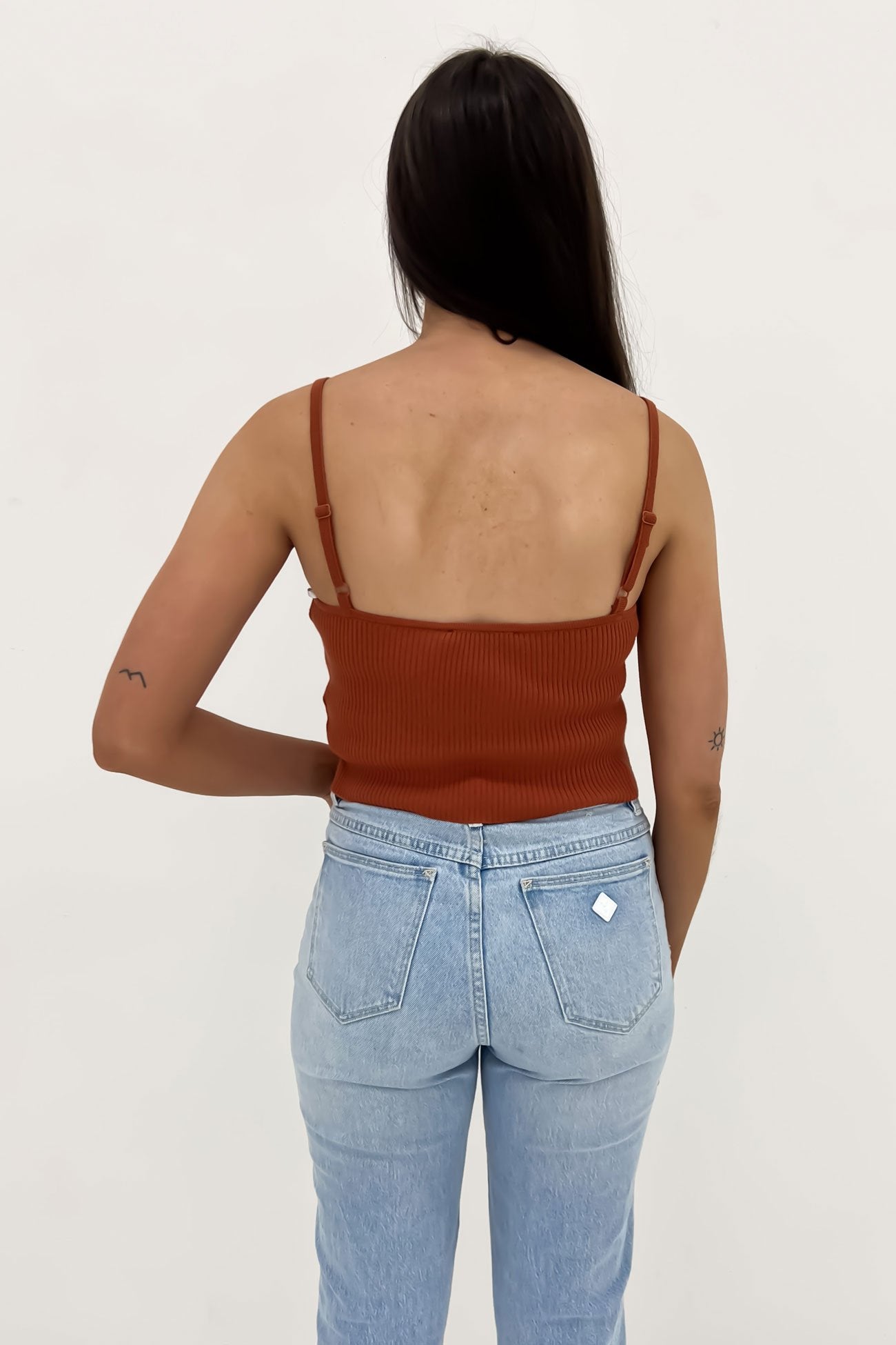 Greta Knit Top Rust