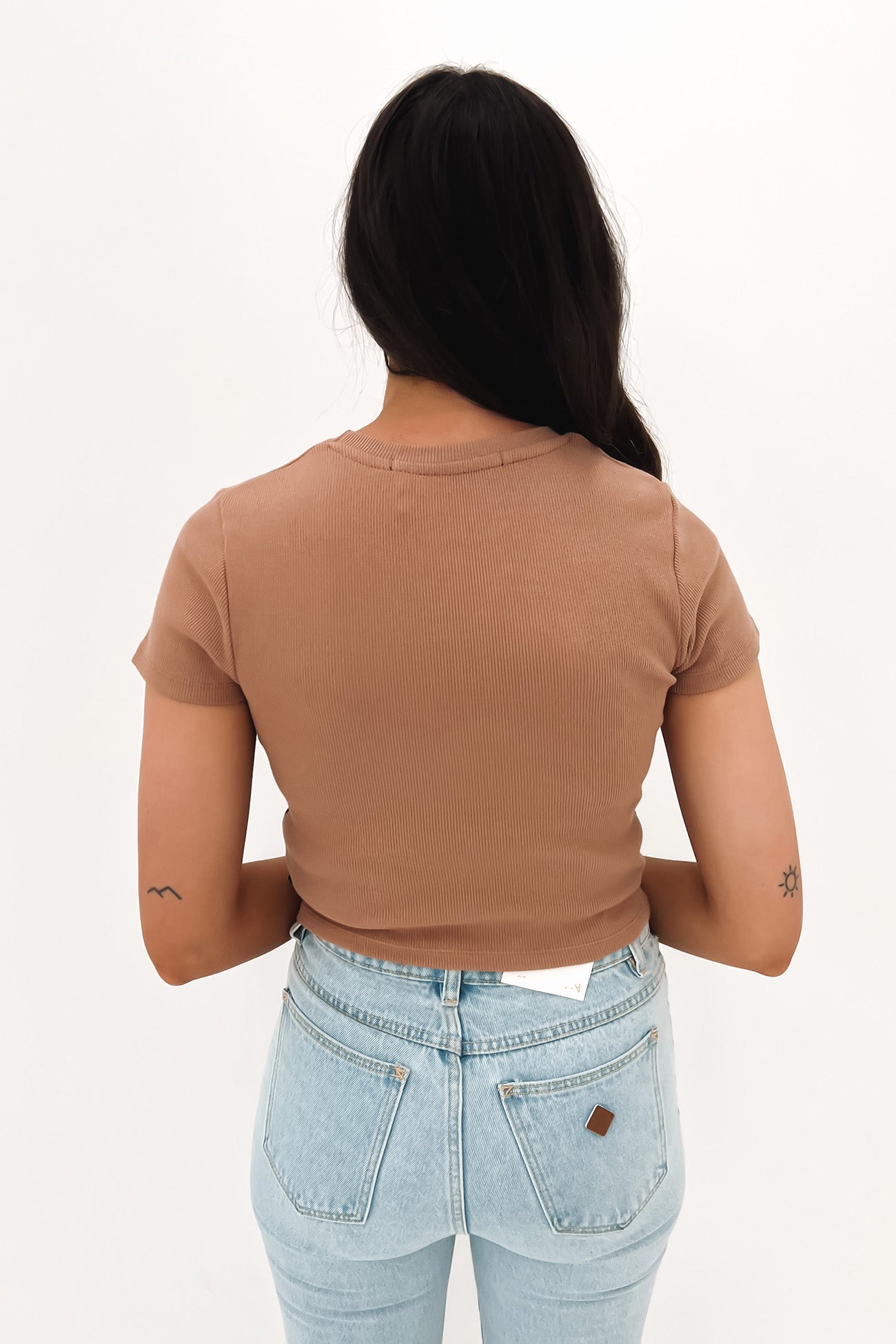 Harlem Rib Tee Tan