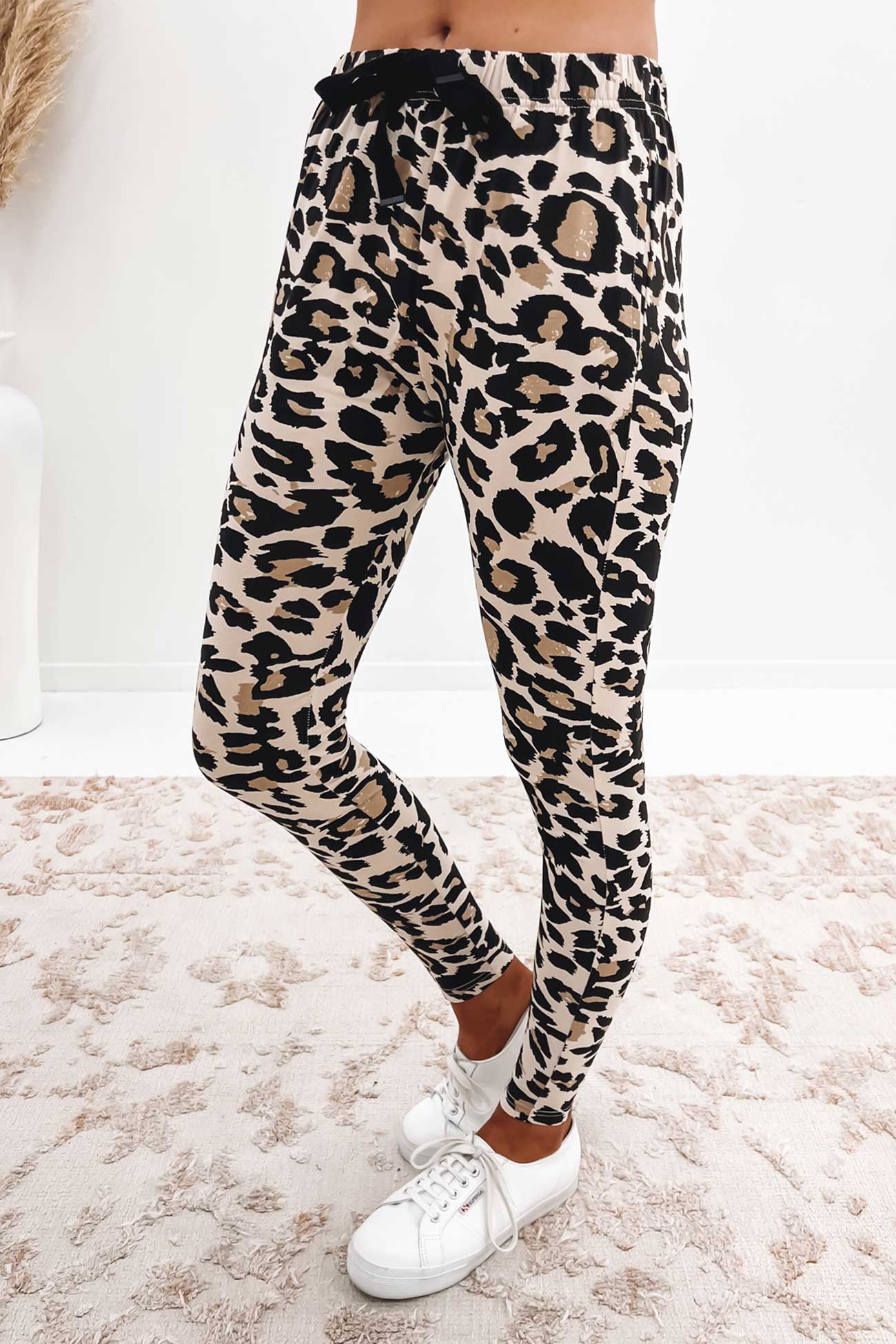 Harley Jogger Tan Leopard