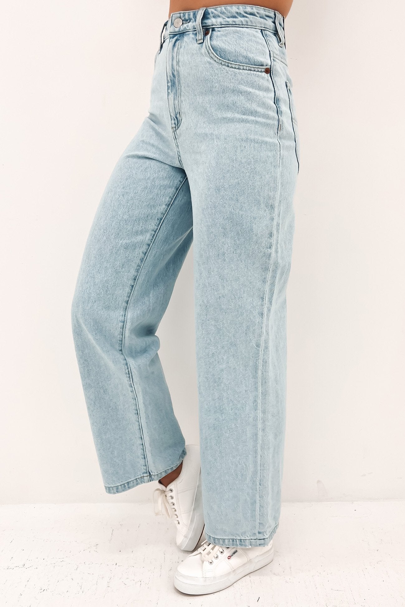 Hi Wide Leg Jean Blue Essence