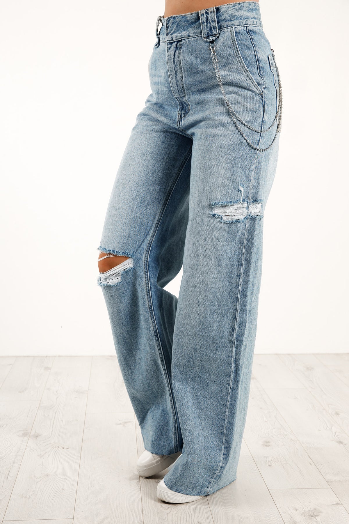 Hi Heights Fashion Wide Indigo Raider - Jean Jail