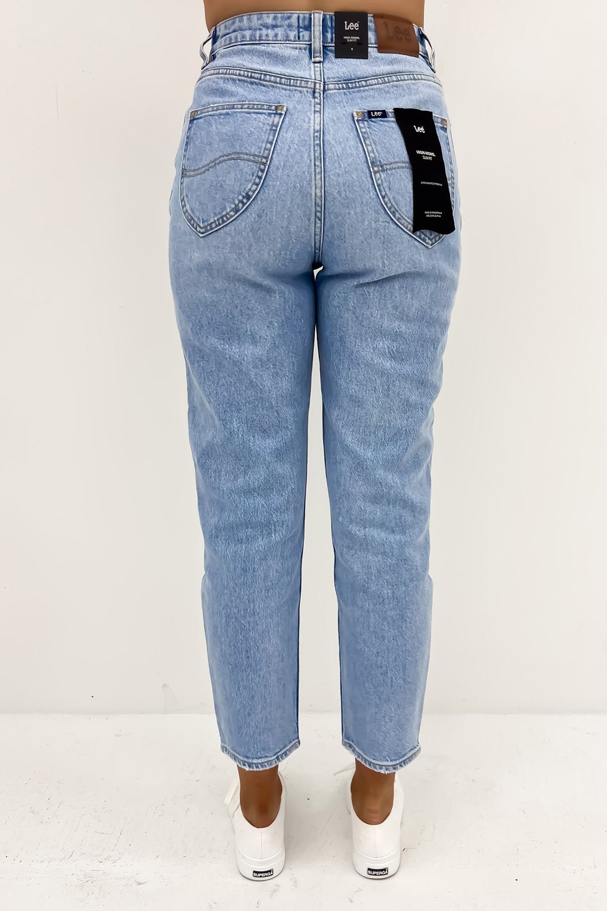 Lee high best sale waisted mom jeans