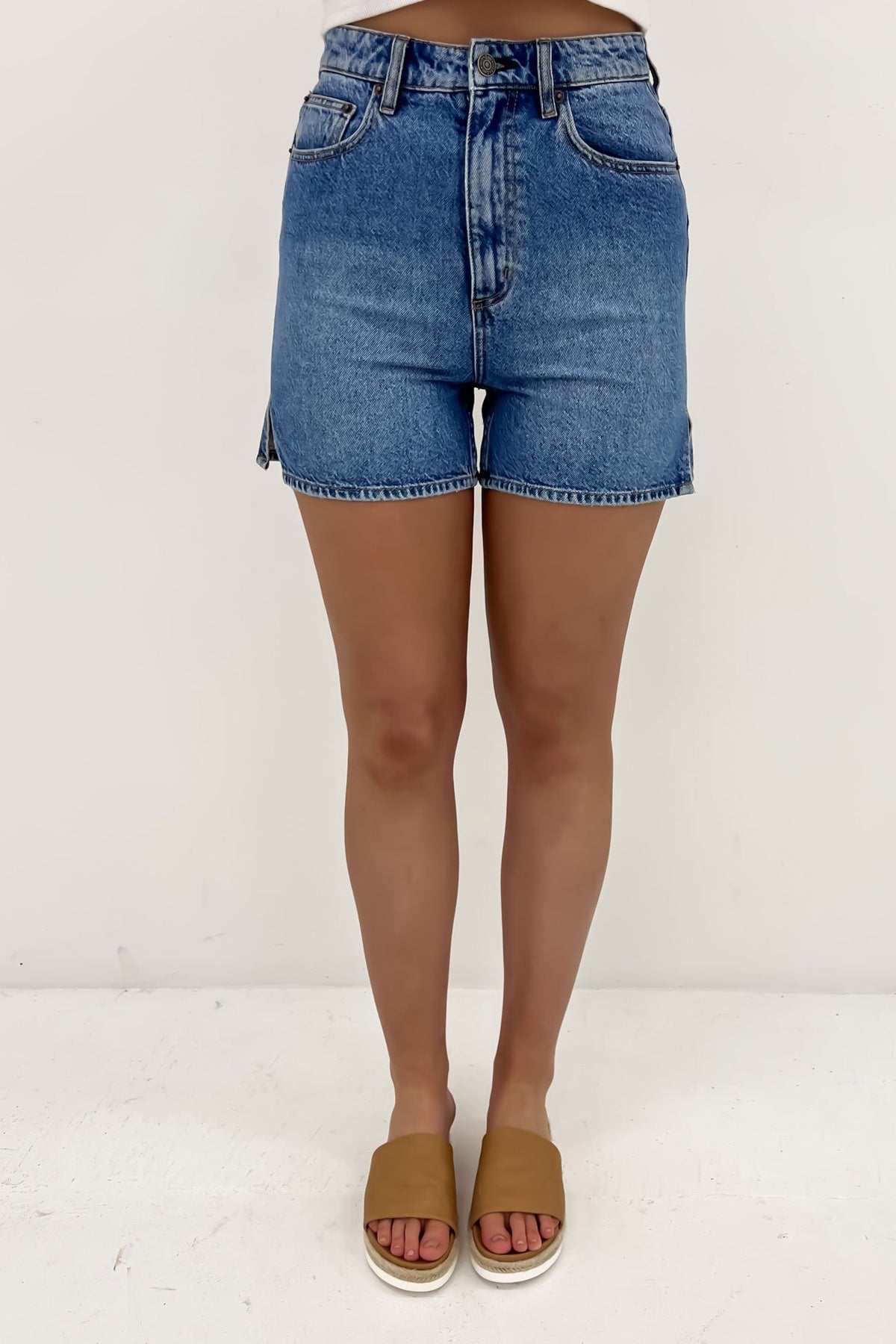 Long mom store jean shorts