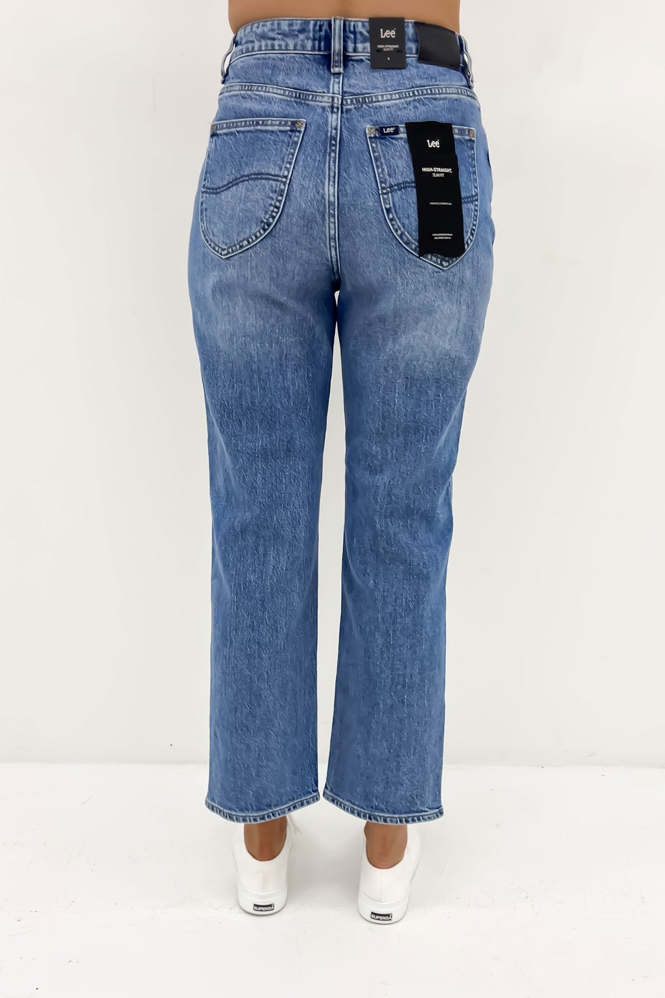 High Straight Jean Indigo Lake Petite