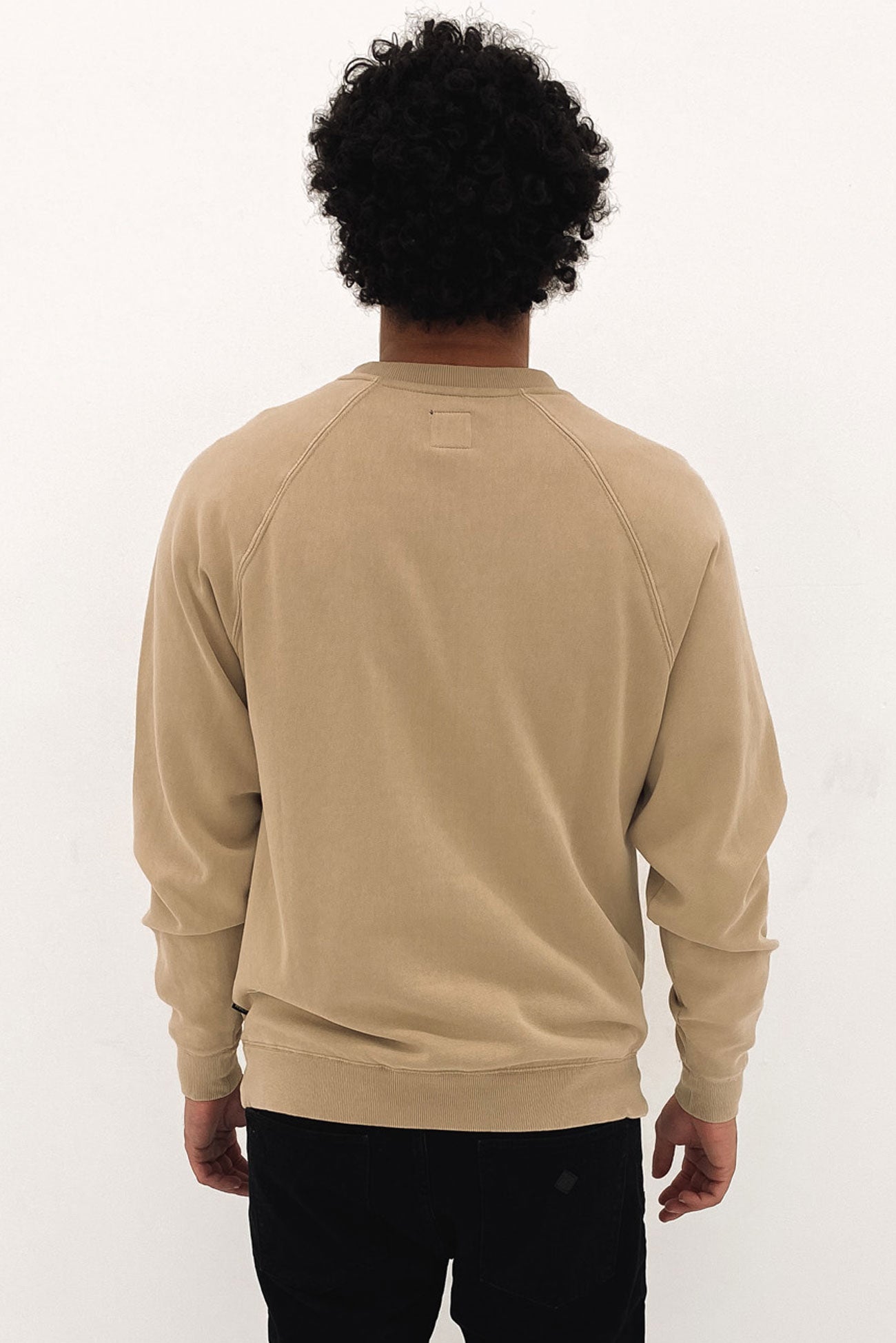 Hoops Raglan Crew Khaki