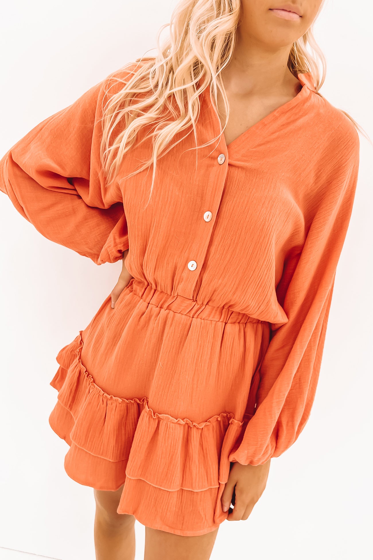 Hyatt Mini Dress Orange