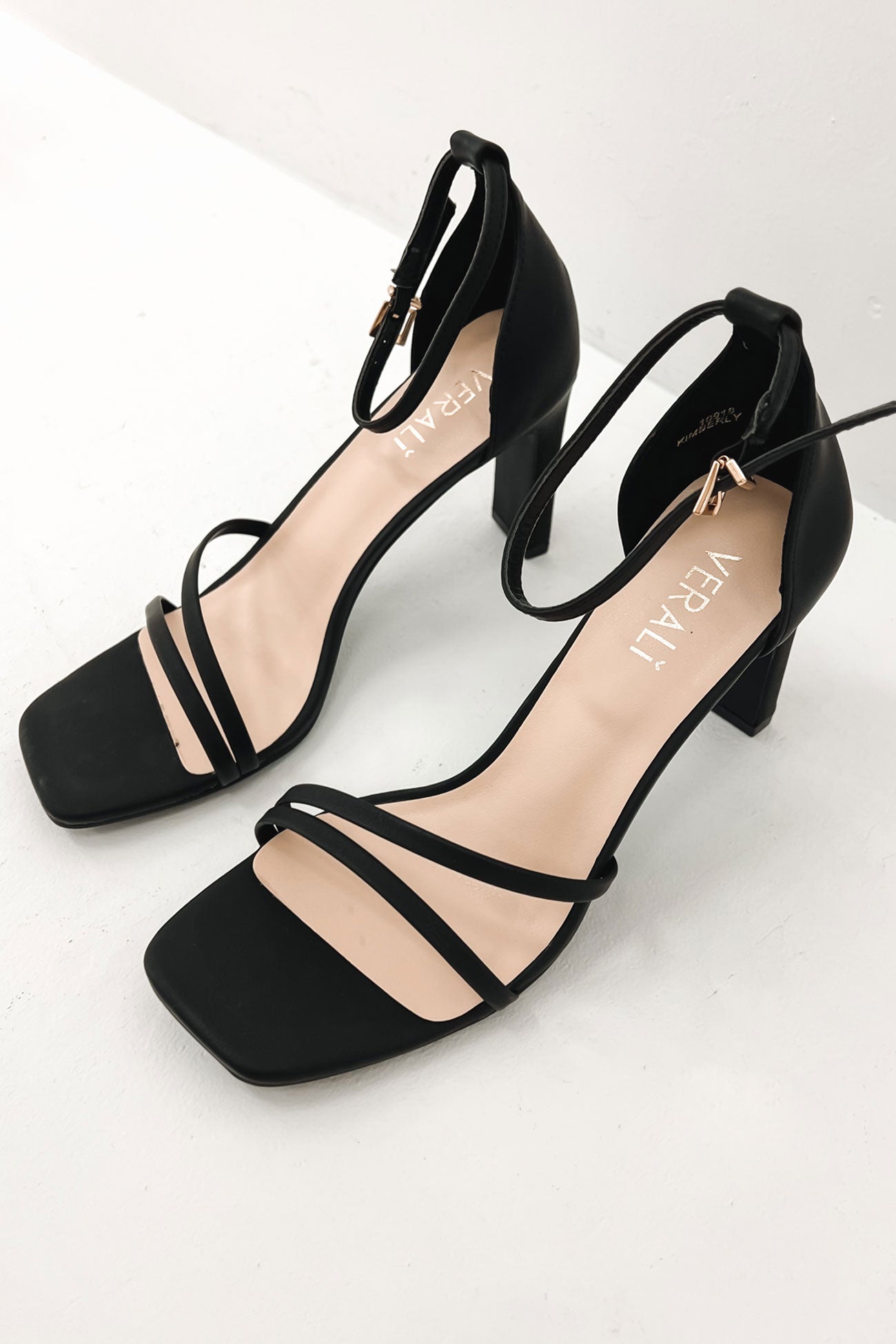 Kimberly Block Heel Black Softee