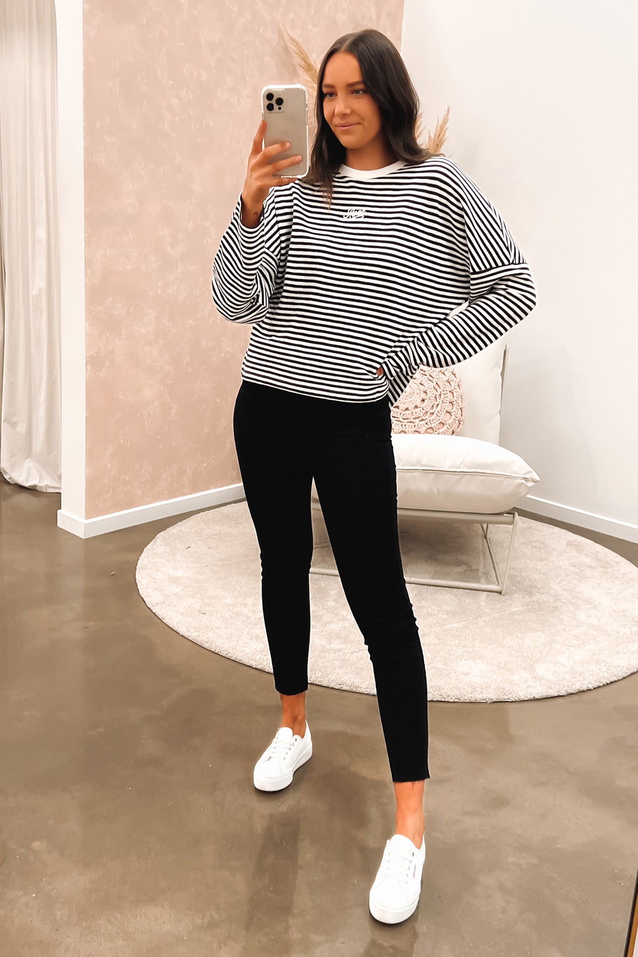 Ivy Stripes Long Sleeve Java