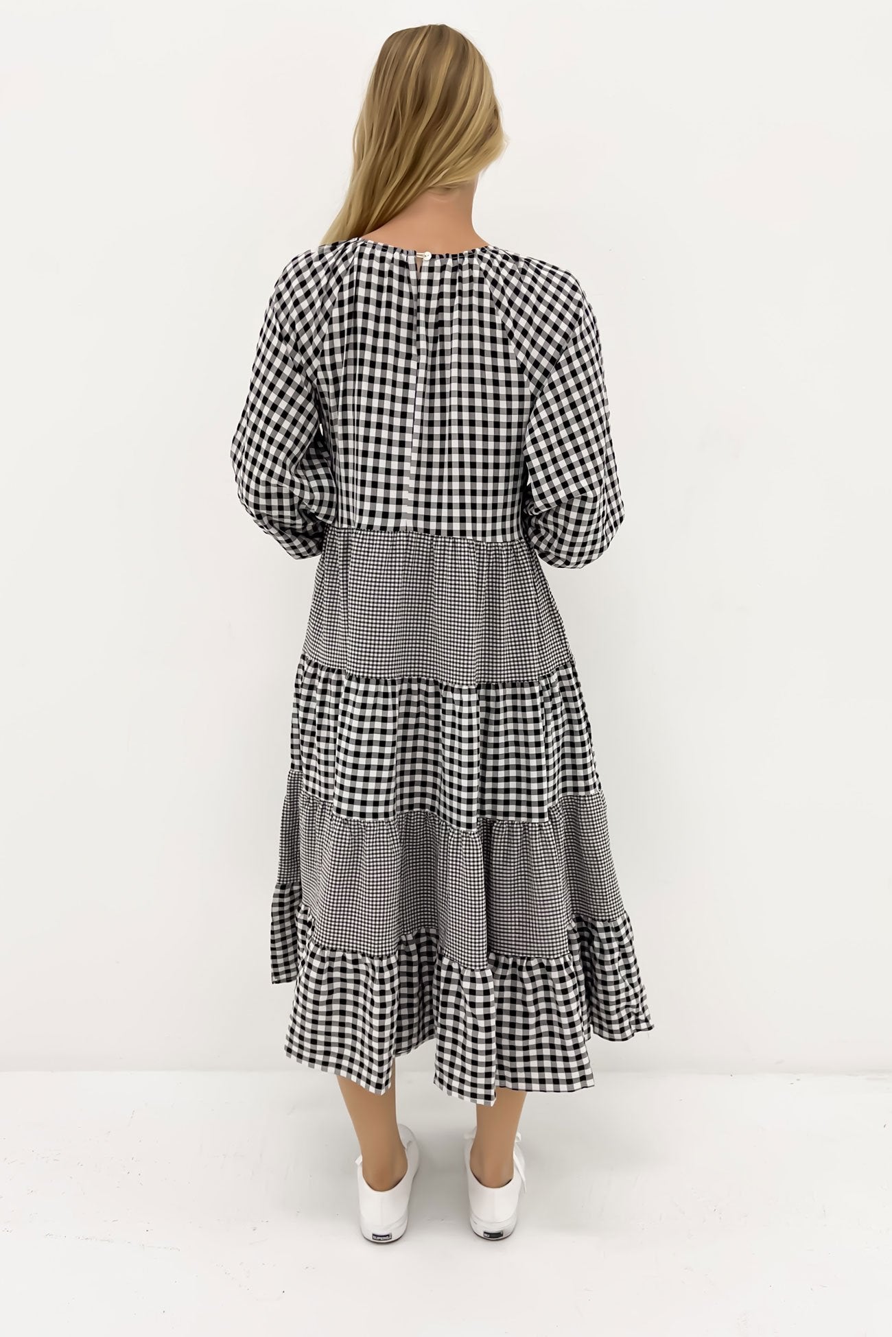 Jada Midi Dress Black Check