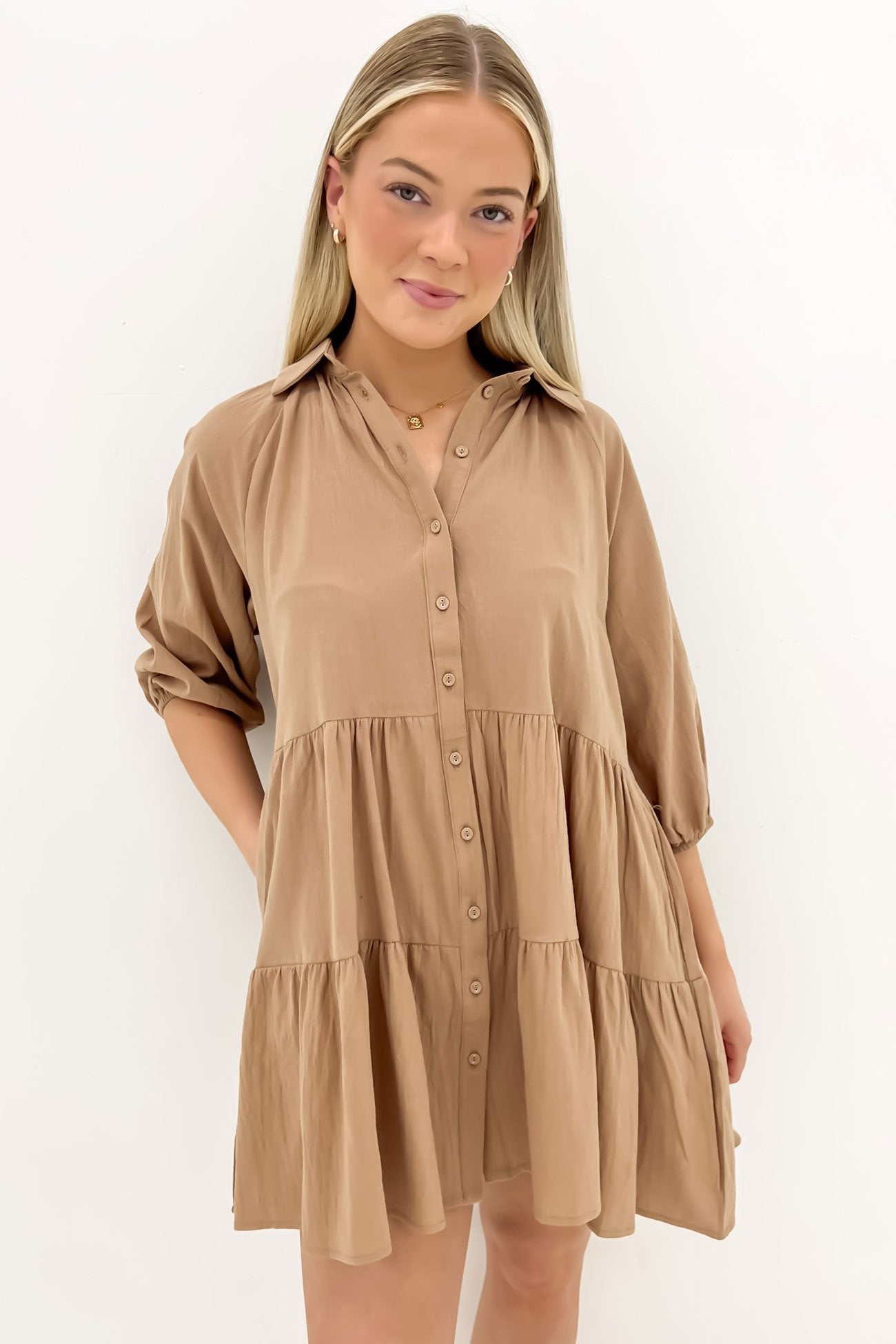 Jared Mini Dress Brown