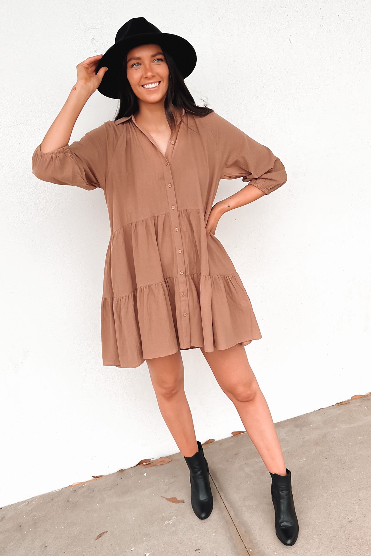 Jared Mini Dress Mocha