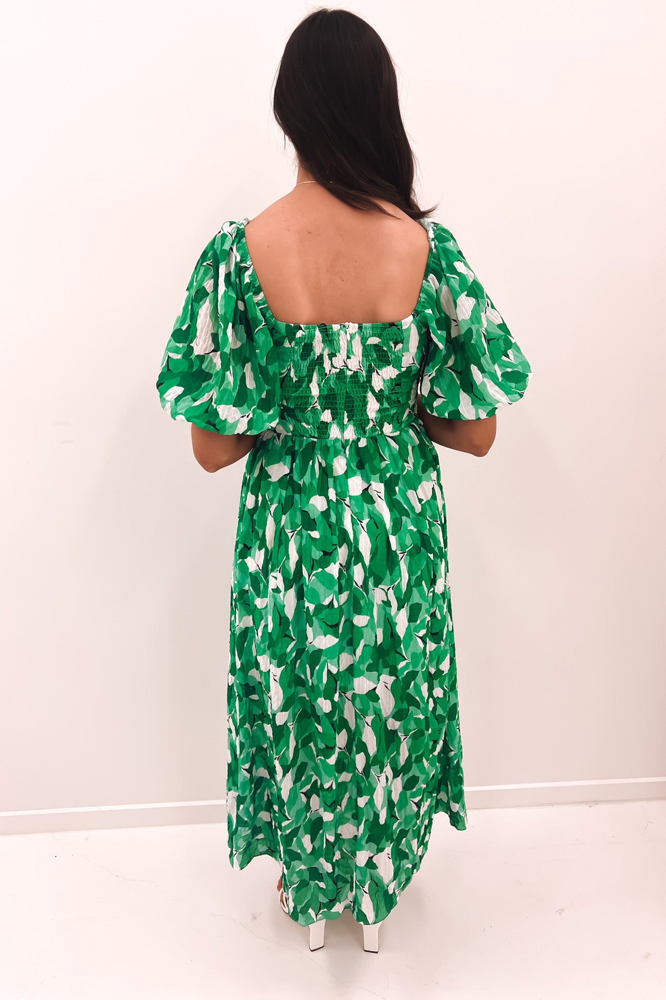 Josiah Midi Dress Green