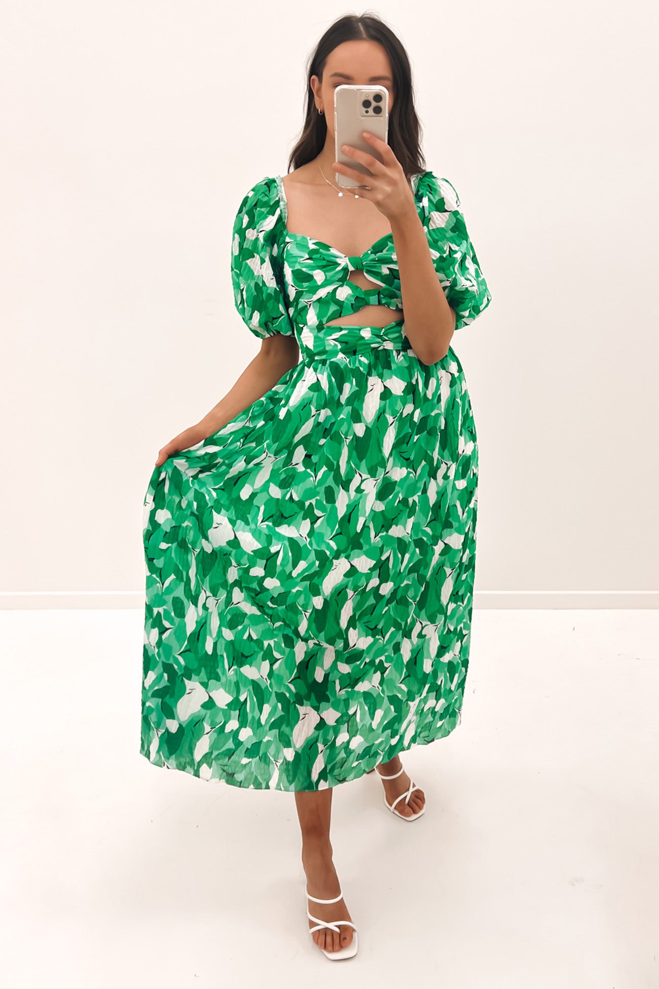 Josiah Midi Dress Green