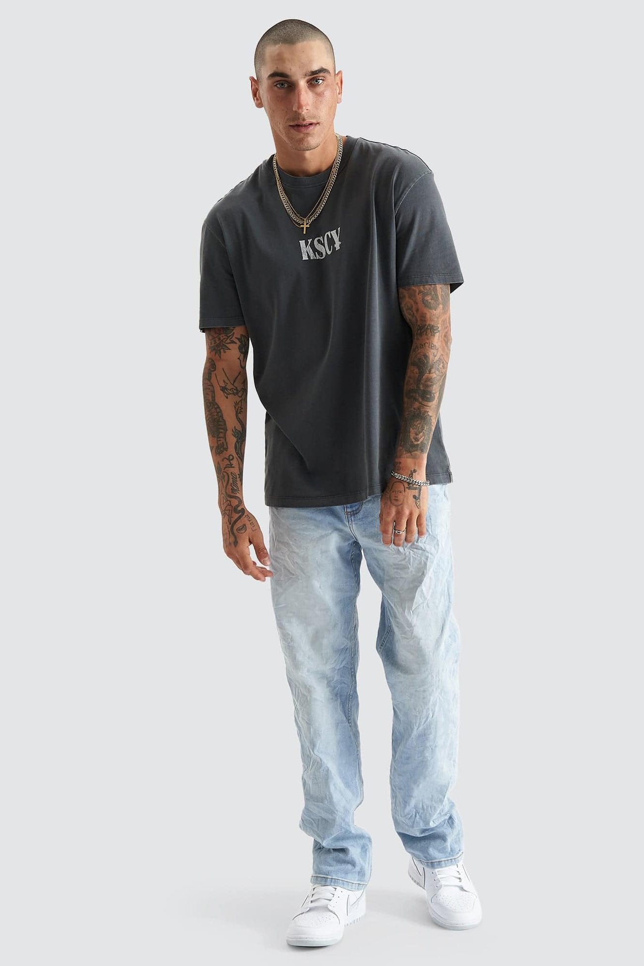 K5 Relaxed Fit Jean Sunbleached Blue