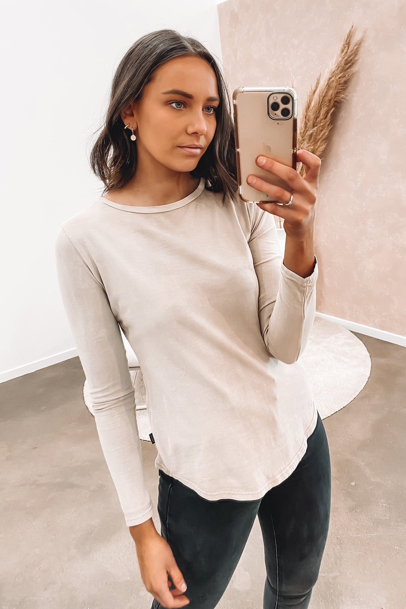 Kara Long Sleeve Light Tan