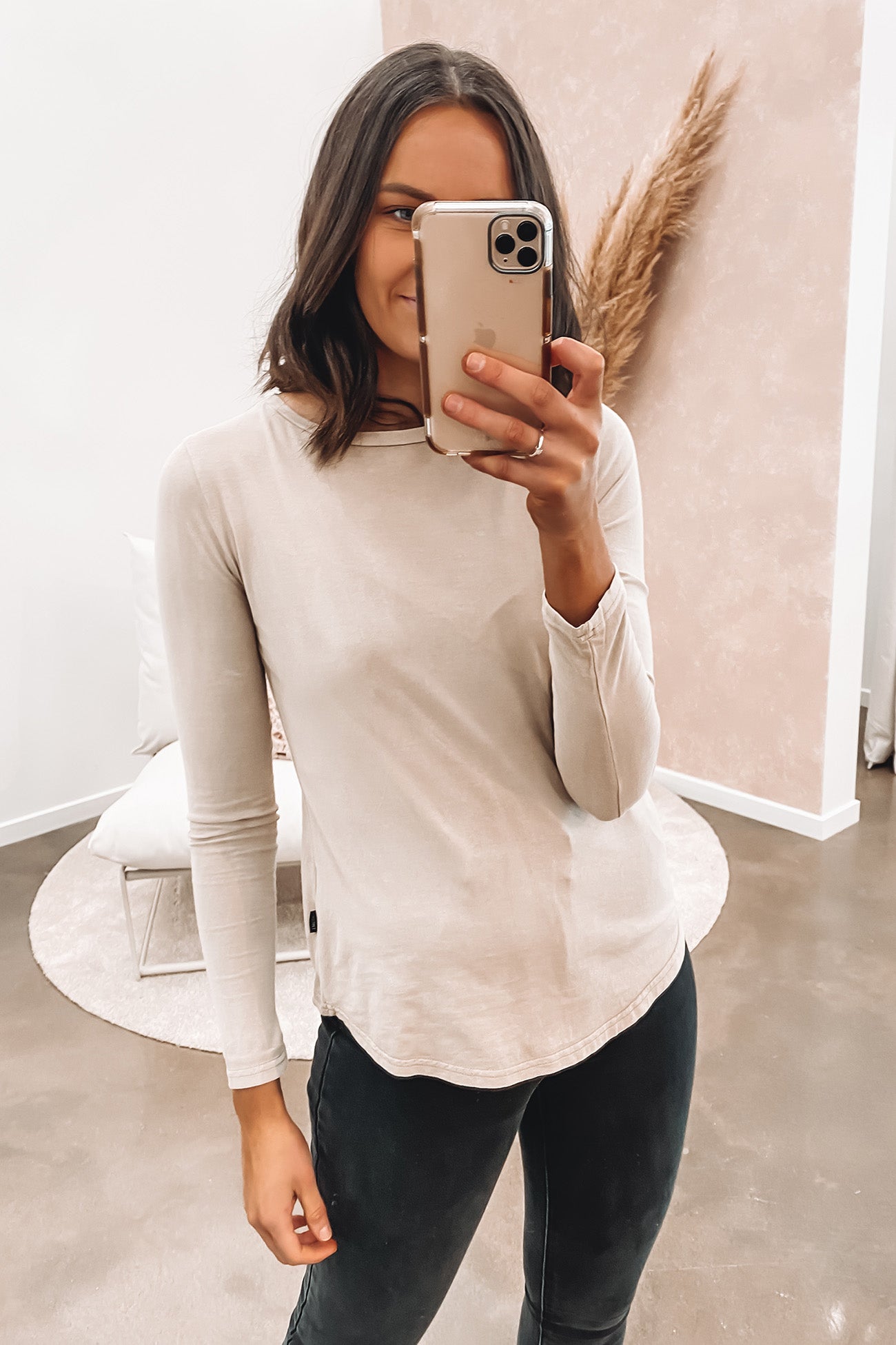 Kara Long Sleeve Light Tan