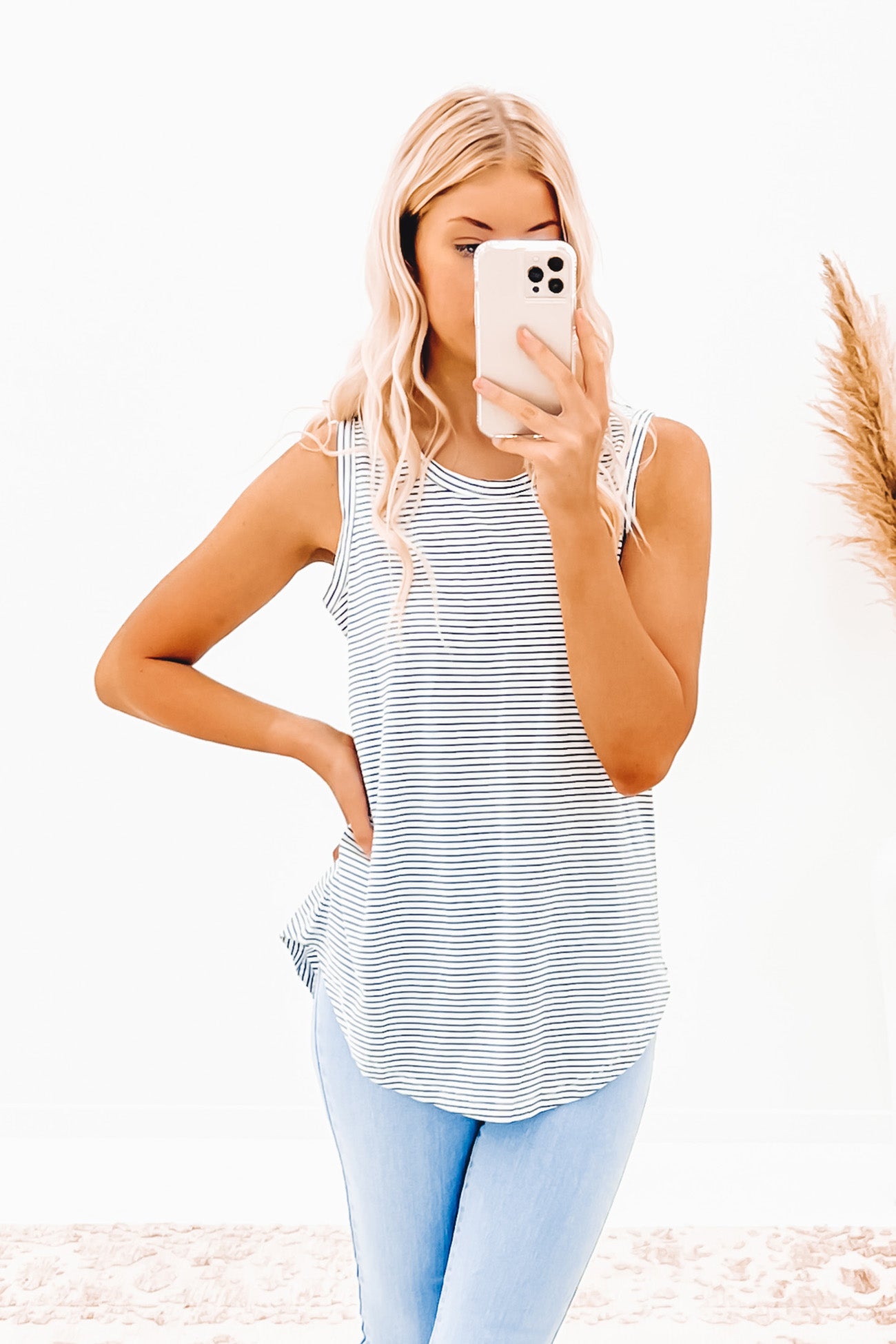 Keira Tank Indi Blue Stripe