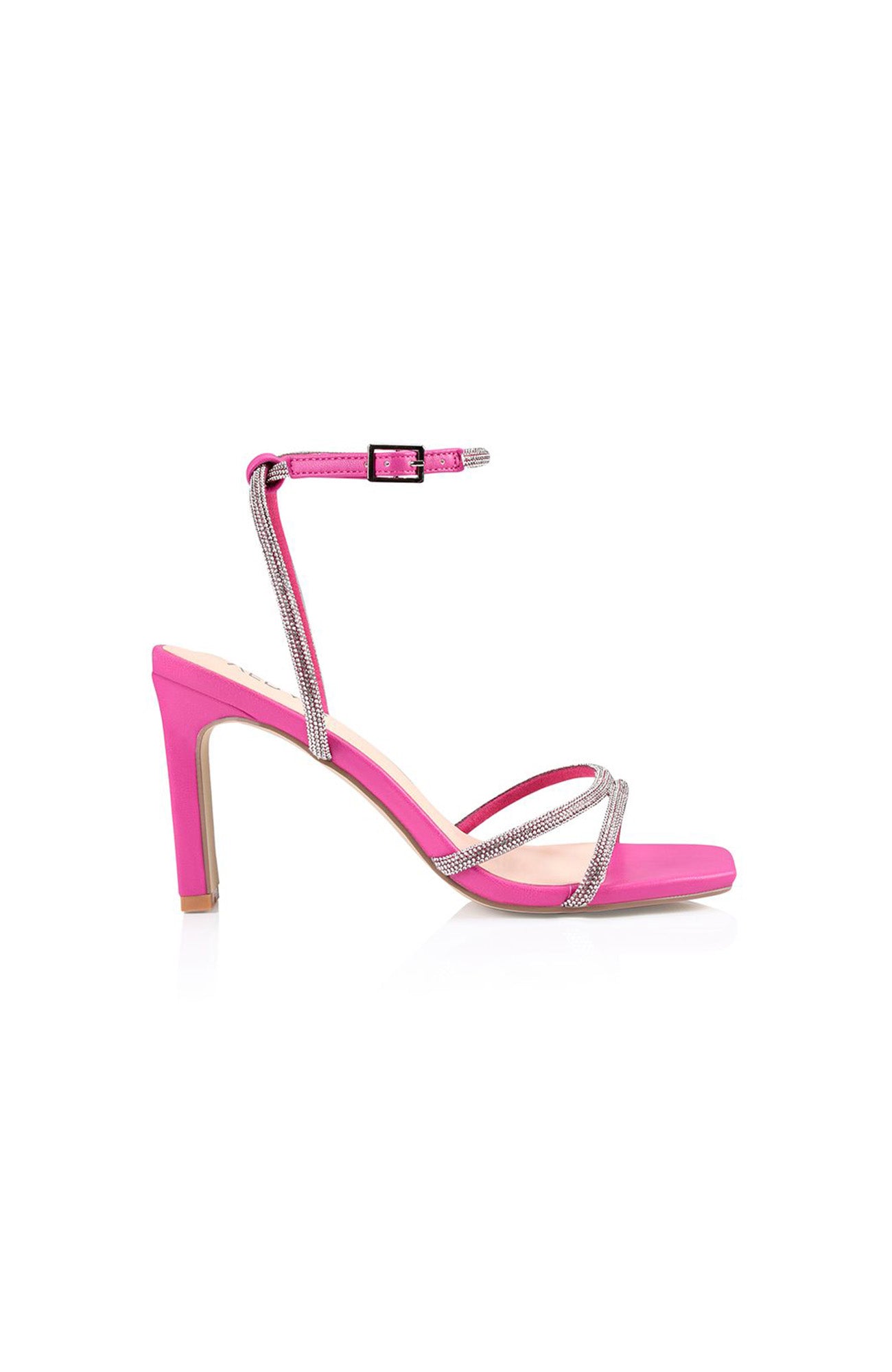 Kian Block Heel Hot Pink Smooth