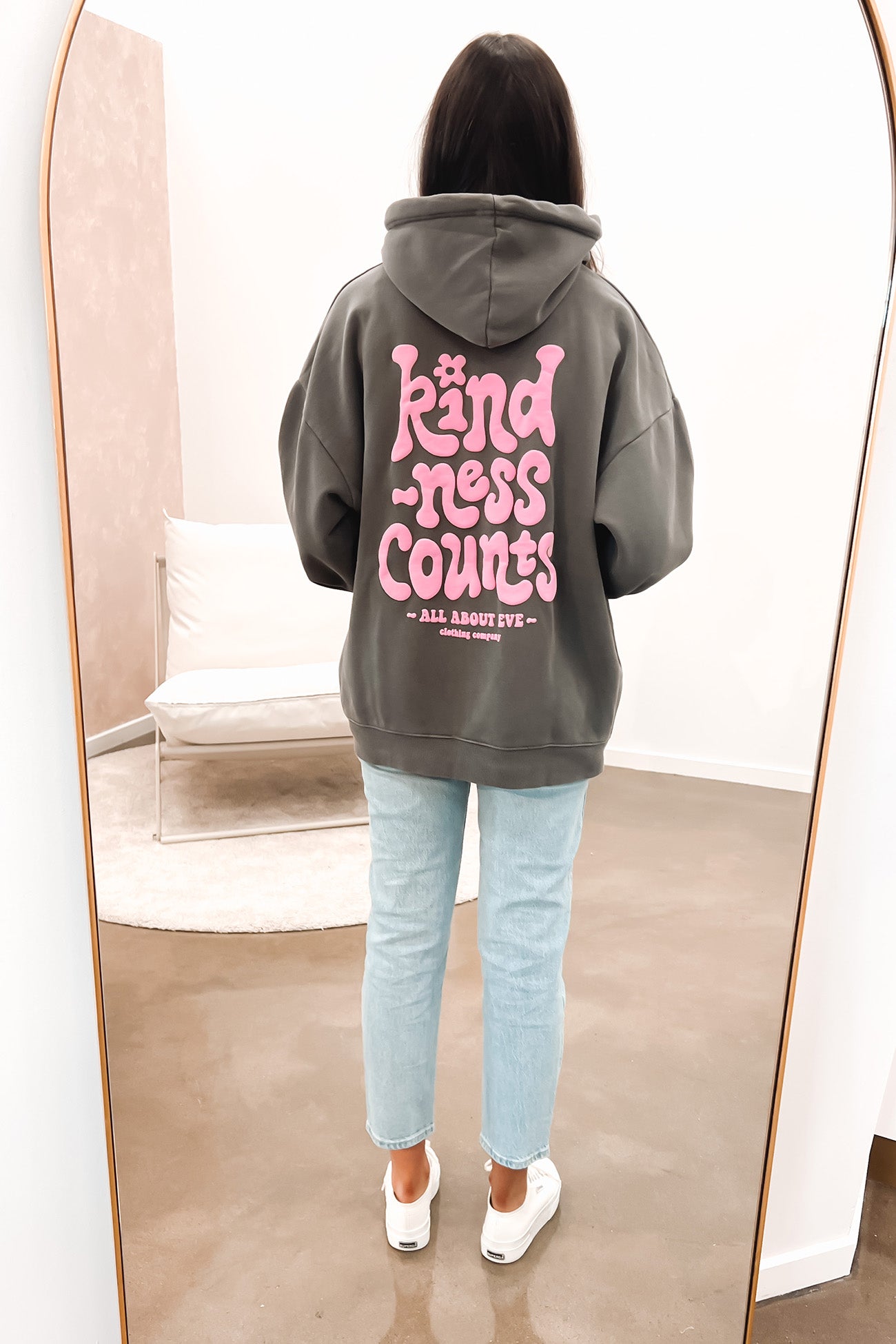 Kindness Counts Hoody Charcoal