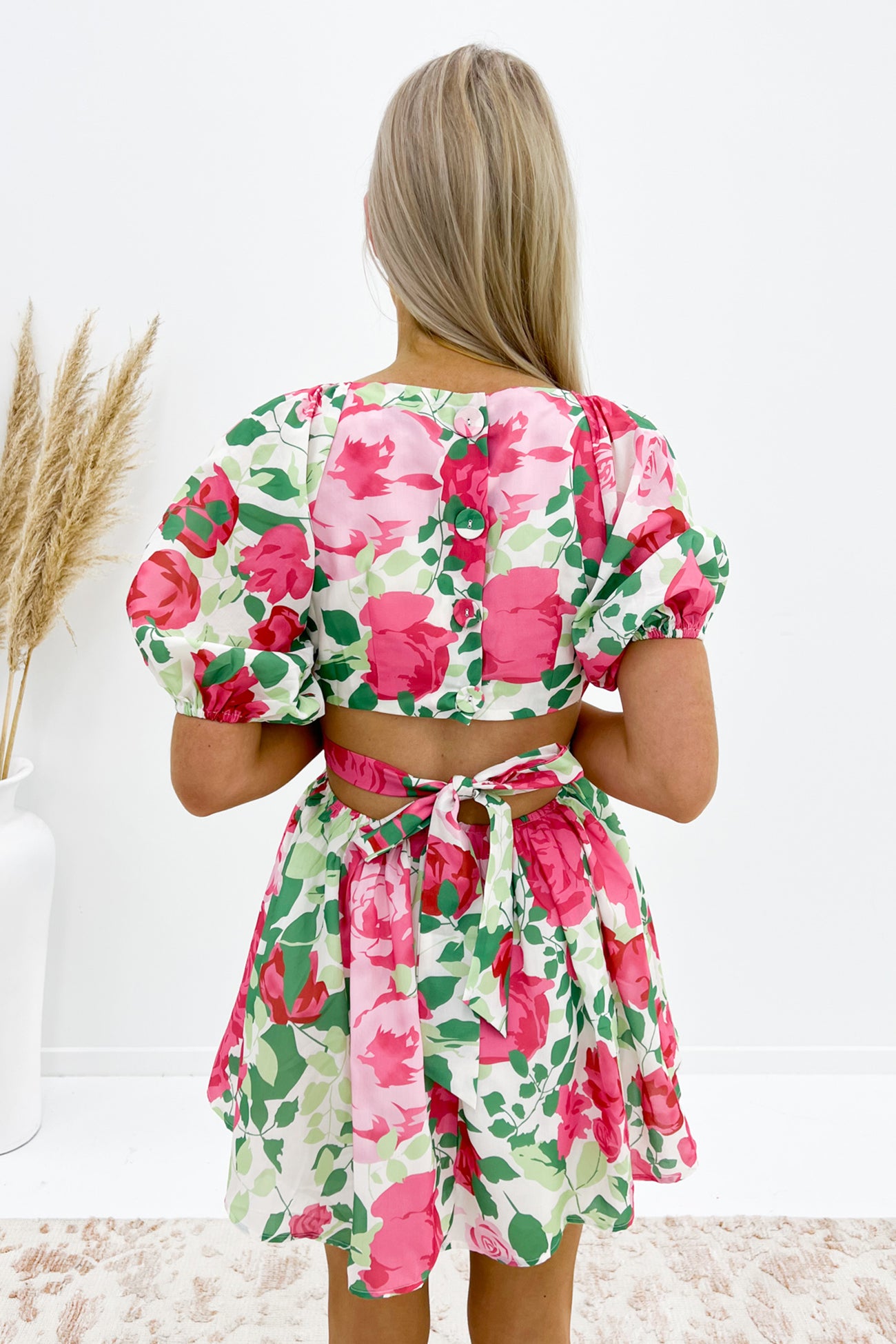 Kreeya Mini Dress Pink Floral