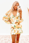 Larita Mini Dress Green Floral