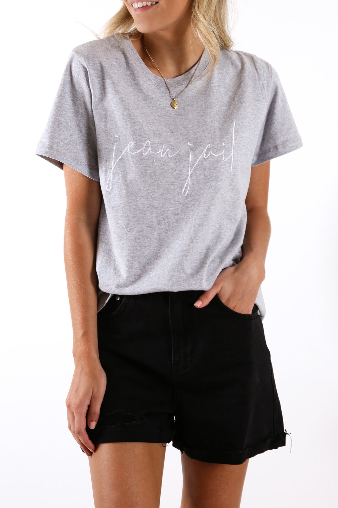 Leader Tee Grey Marle