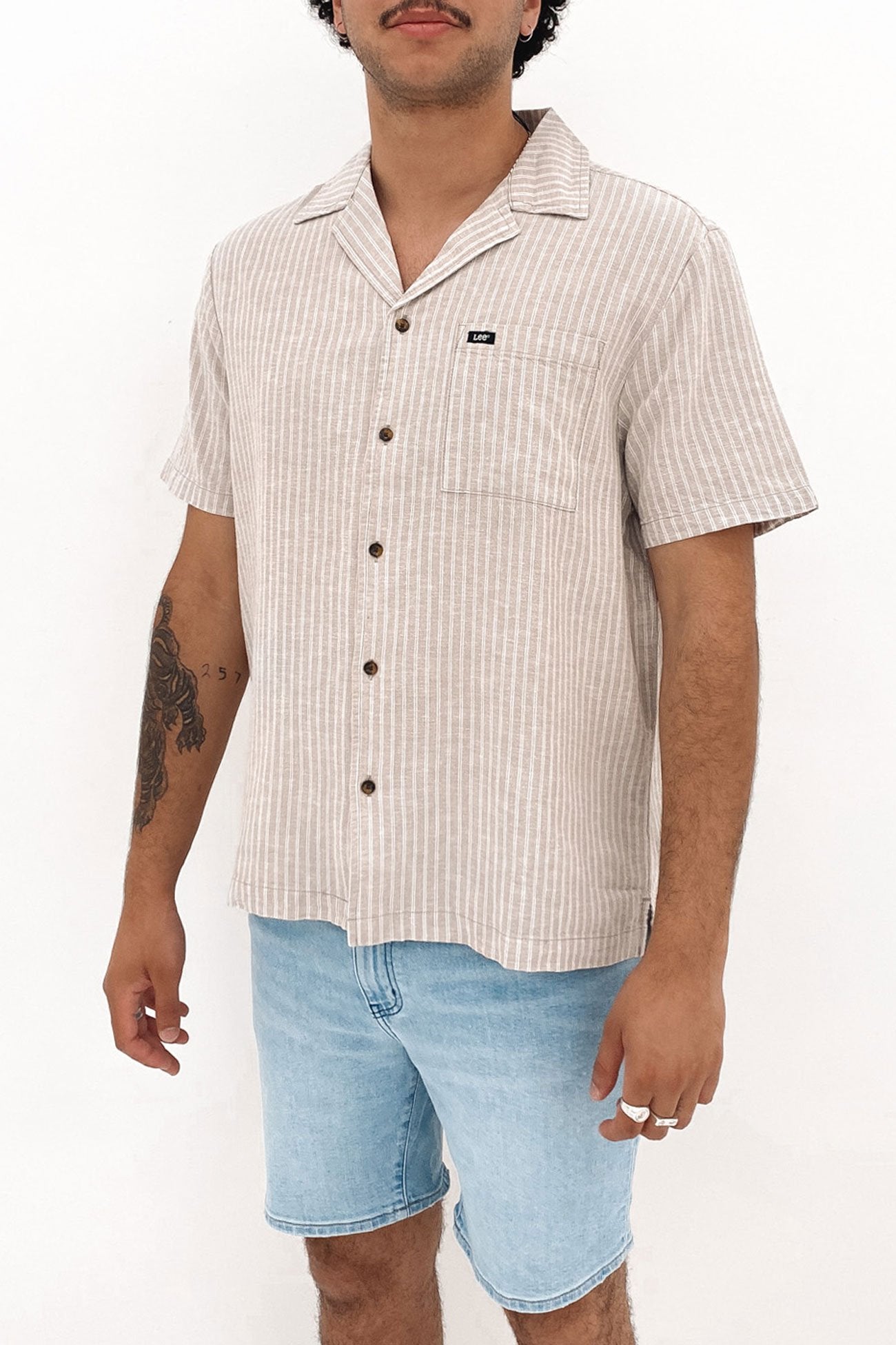 Lee Holiday Shirt Sand Stripe